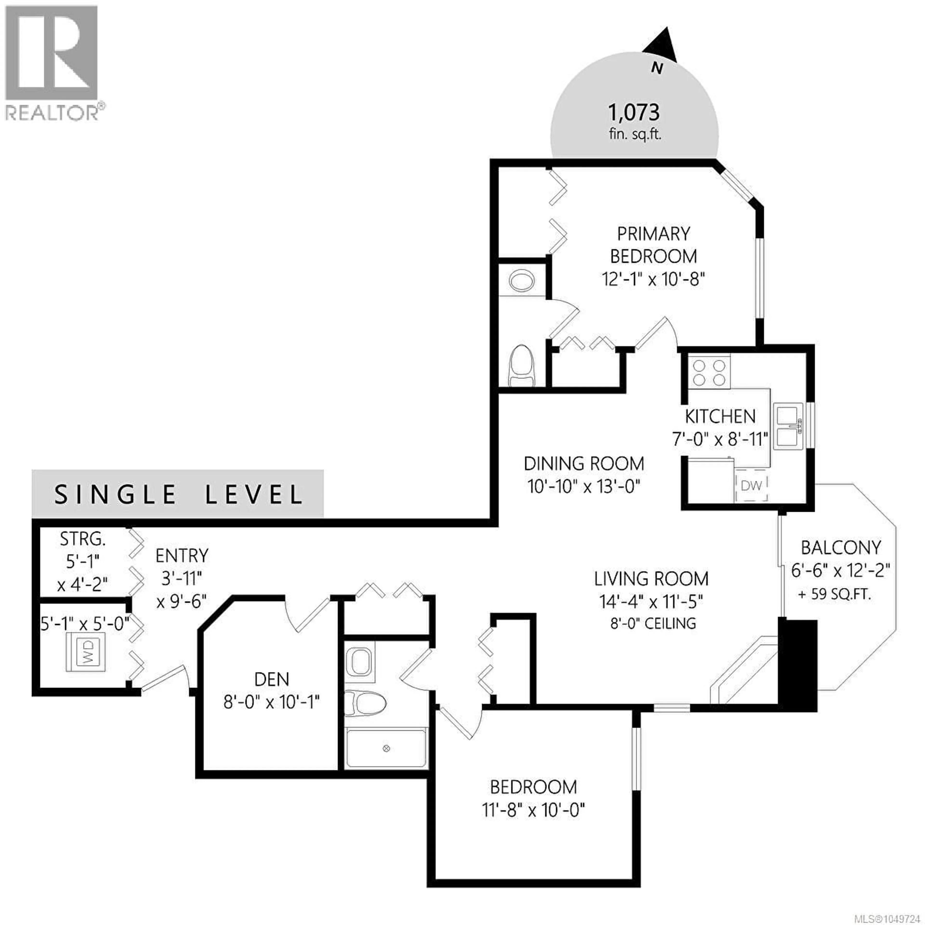 Floor plan for 201 - 2520 WARK STREET, Victoria British Columbia V8T5G6