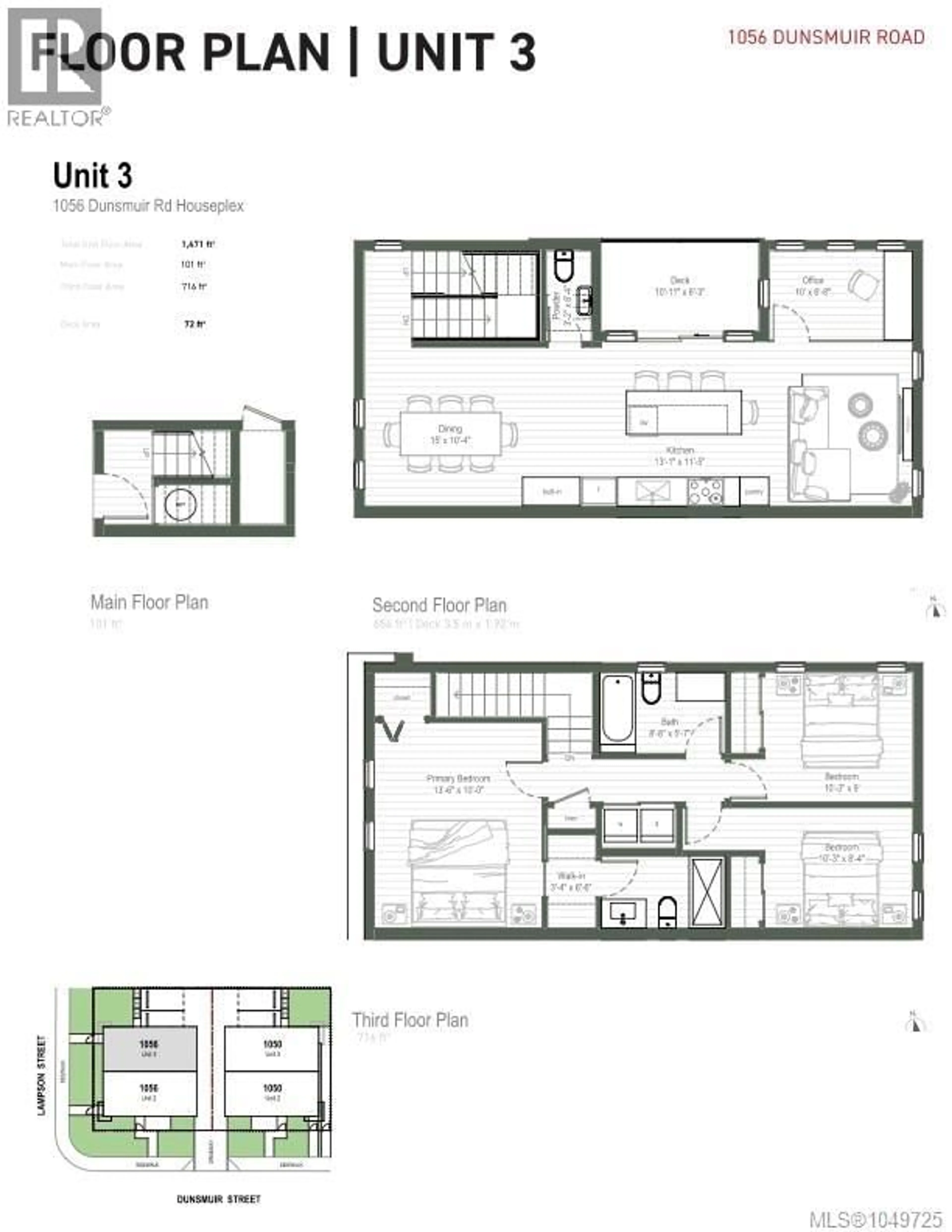 Floor plan for 3 - 1056 DUNSMUIR ROAD, Esquimalt British Columbia V9A5C5