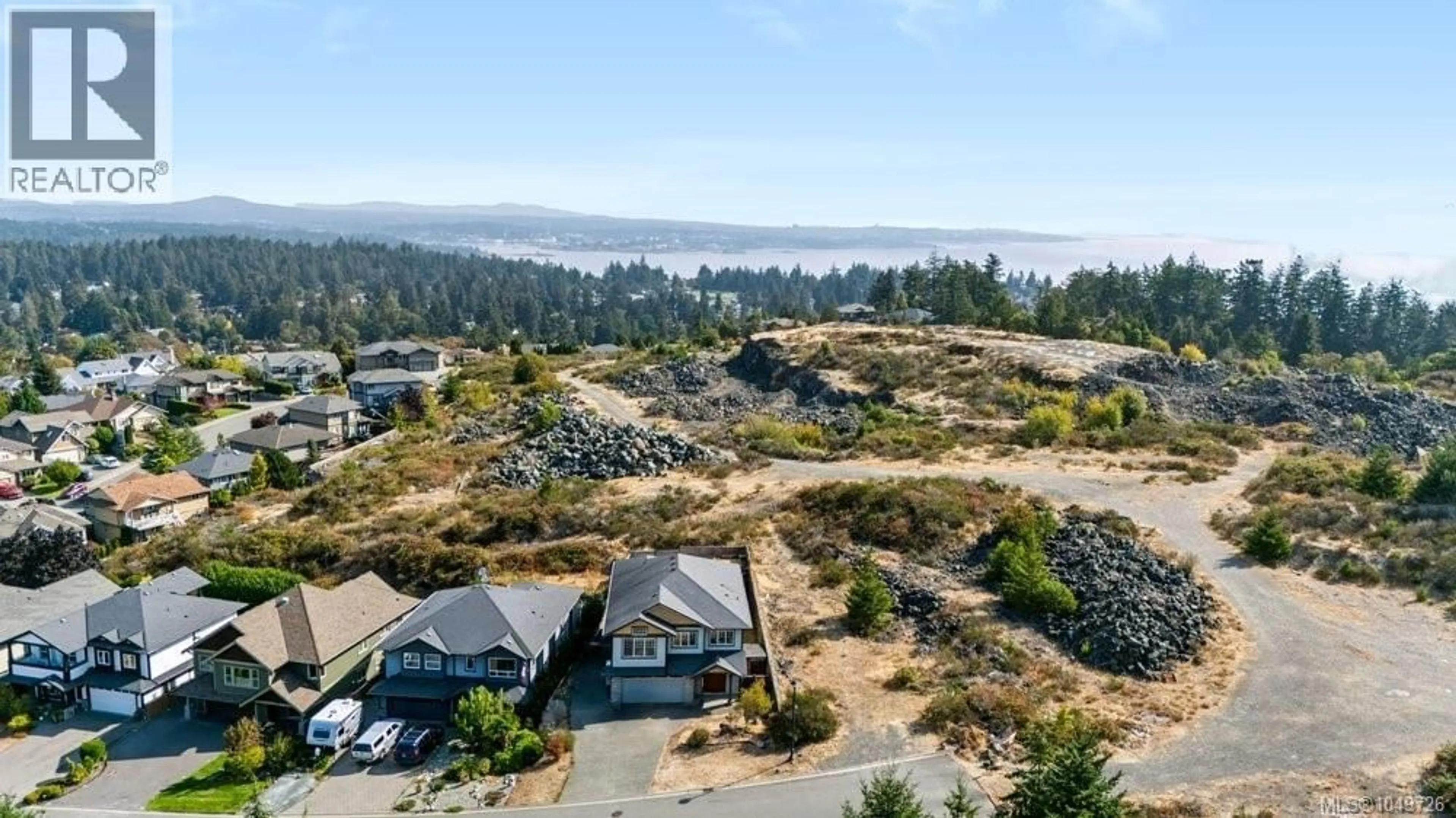 A pic from outside/outdoor area/front of a property/back of a property/a pic from drone, water/lake/river/ocean view for 3439 MARY ANNE CRESCENT, Colwood British Columbia V9B2B7