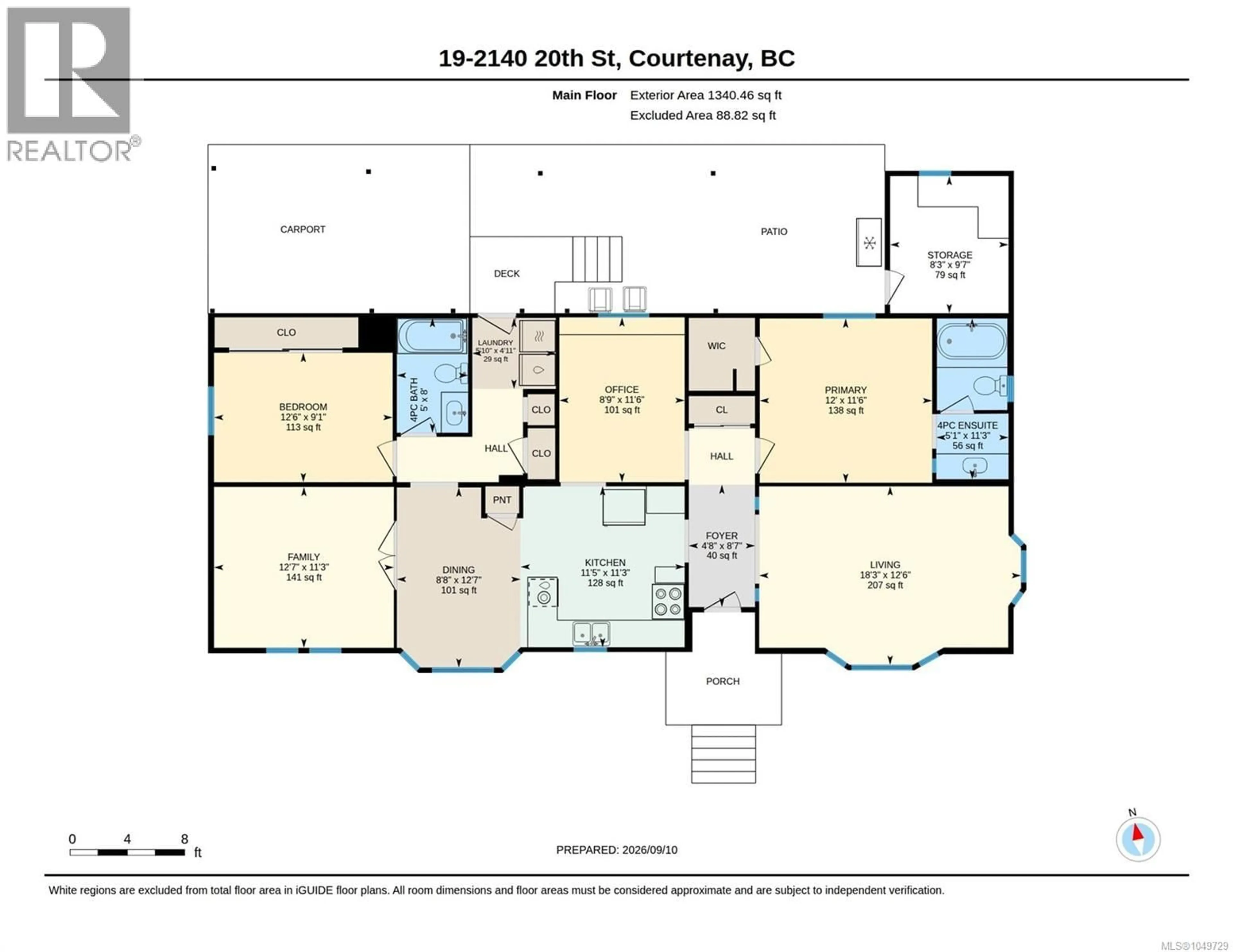 Floor plan for 19 - 2140 20TH STREET, Courtenay British Columbia V9N2G6