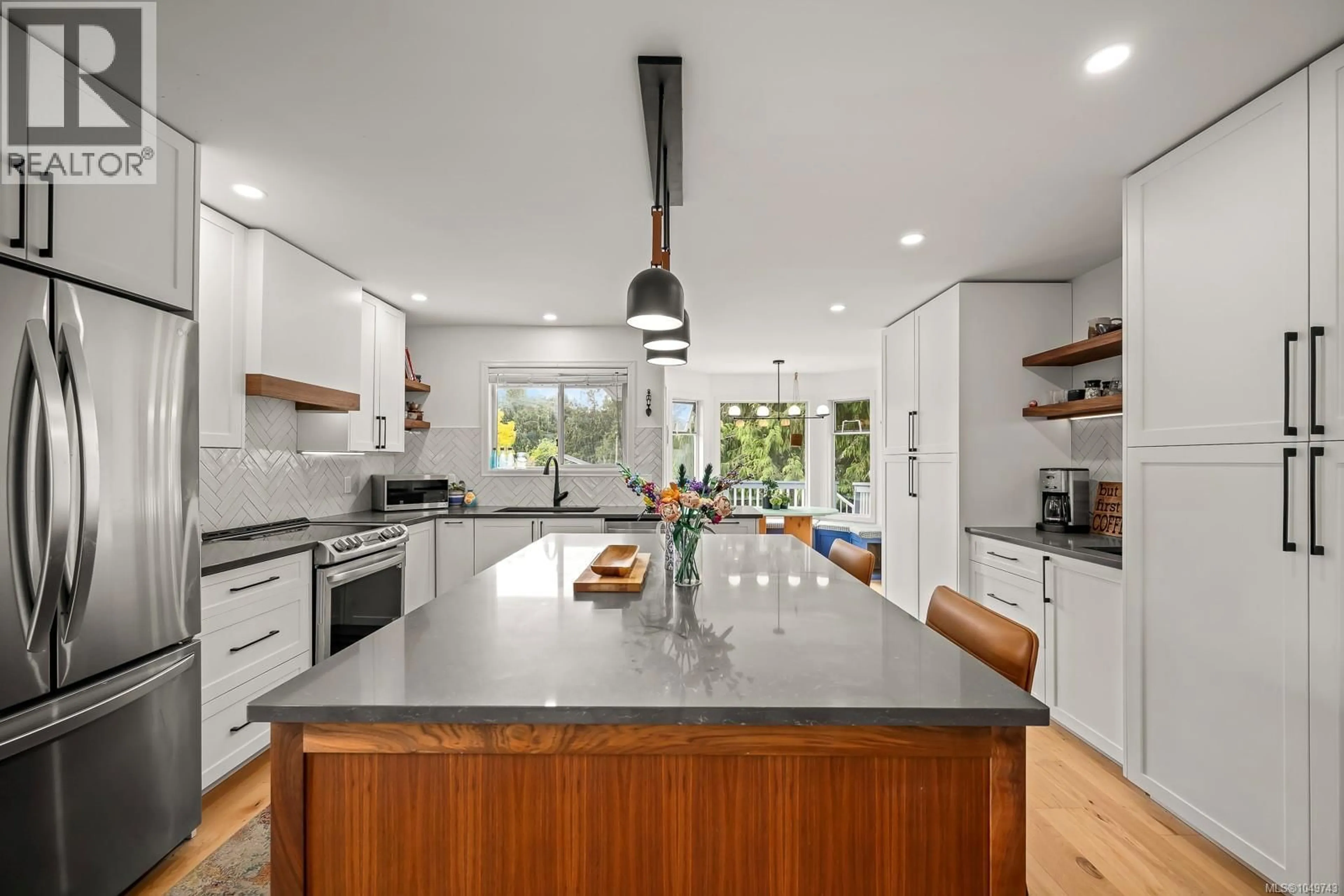 Contemporary kitchen, ceramic/tile floor for 2185 CARDINAL PLACE, Comox British Columbia V9M3G2