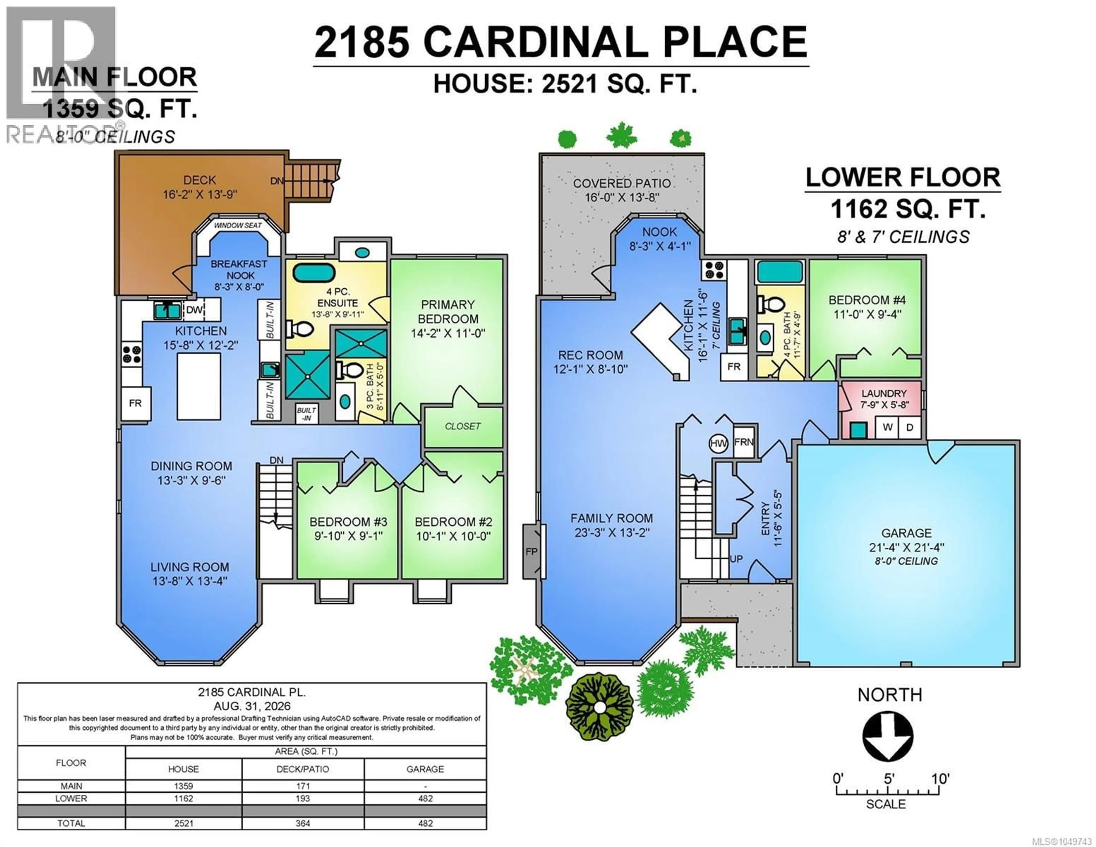 Floor plan for 2185 CARDINAL PLACE, Comox British Columbia V9M3G2