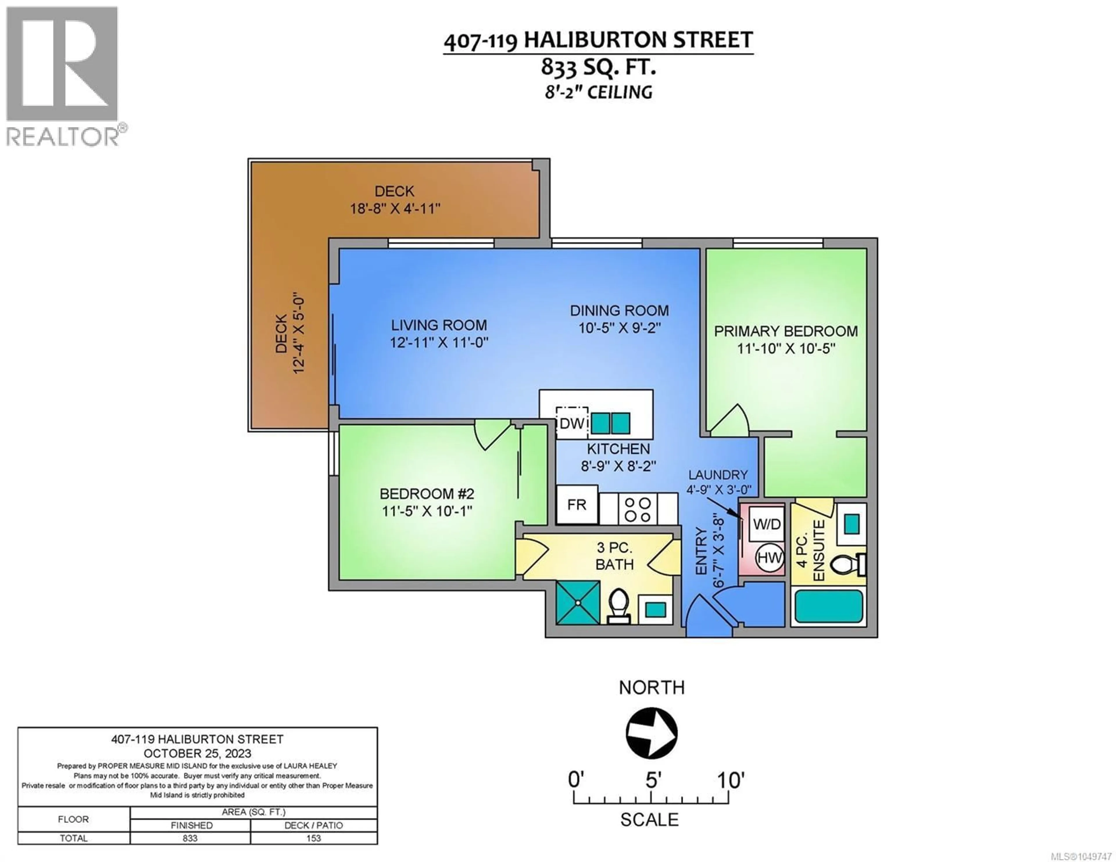 Floor plan for 407 - 119 HALIBURTON STREET, Nanaimo British Columbia V9R4V8