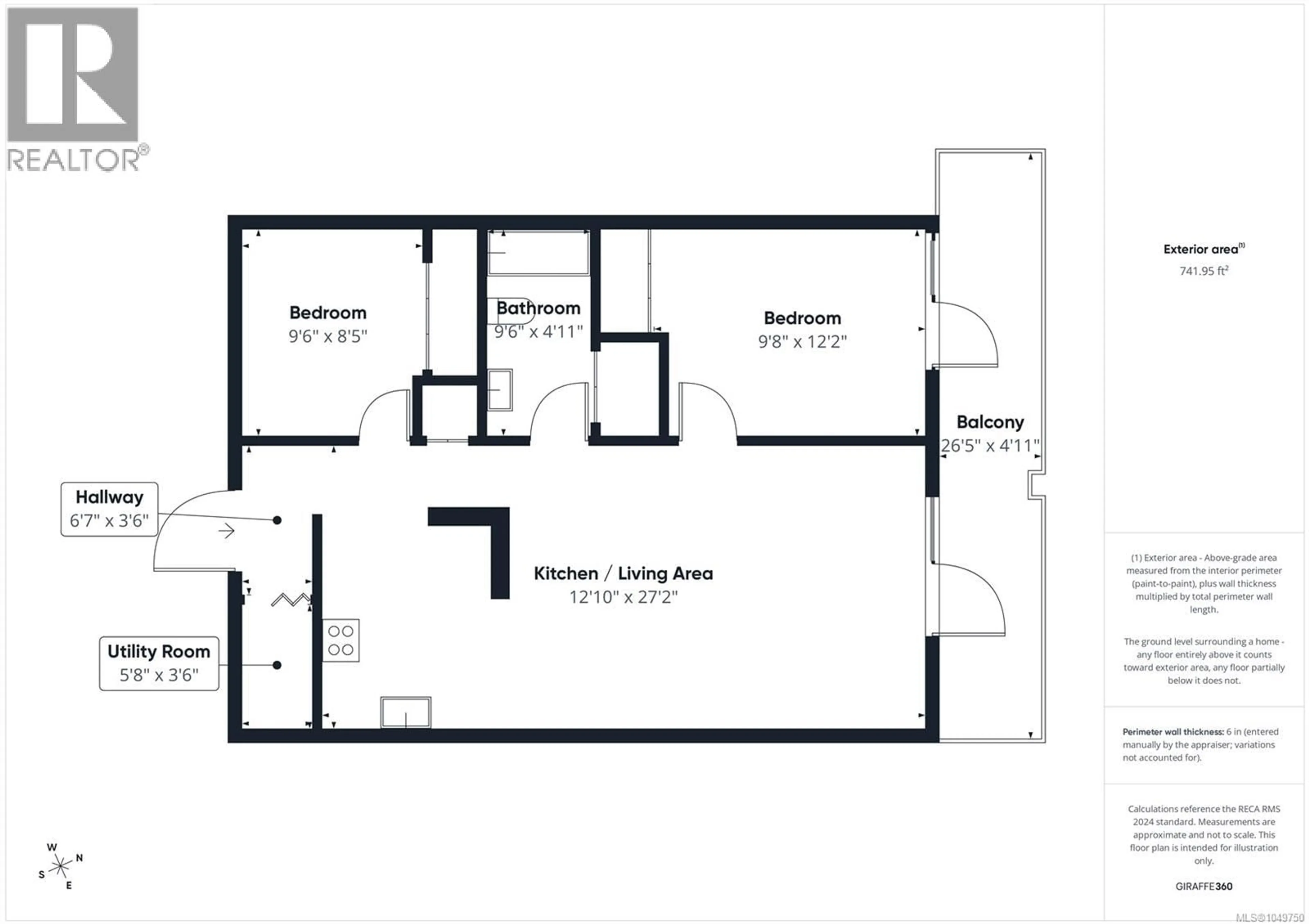 Floor plan for 204 - 645 SELBY STREET, Nanaimo British Columbia V9R2S2