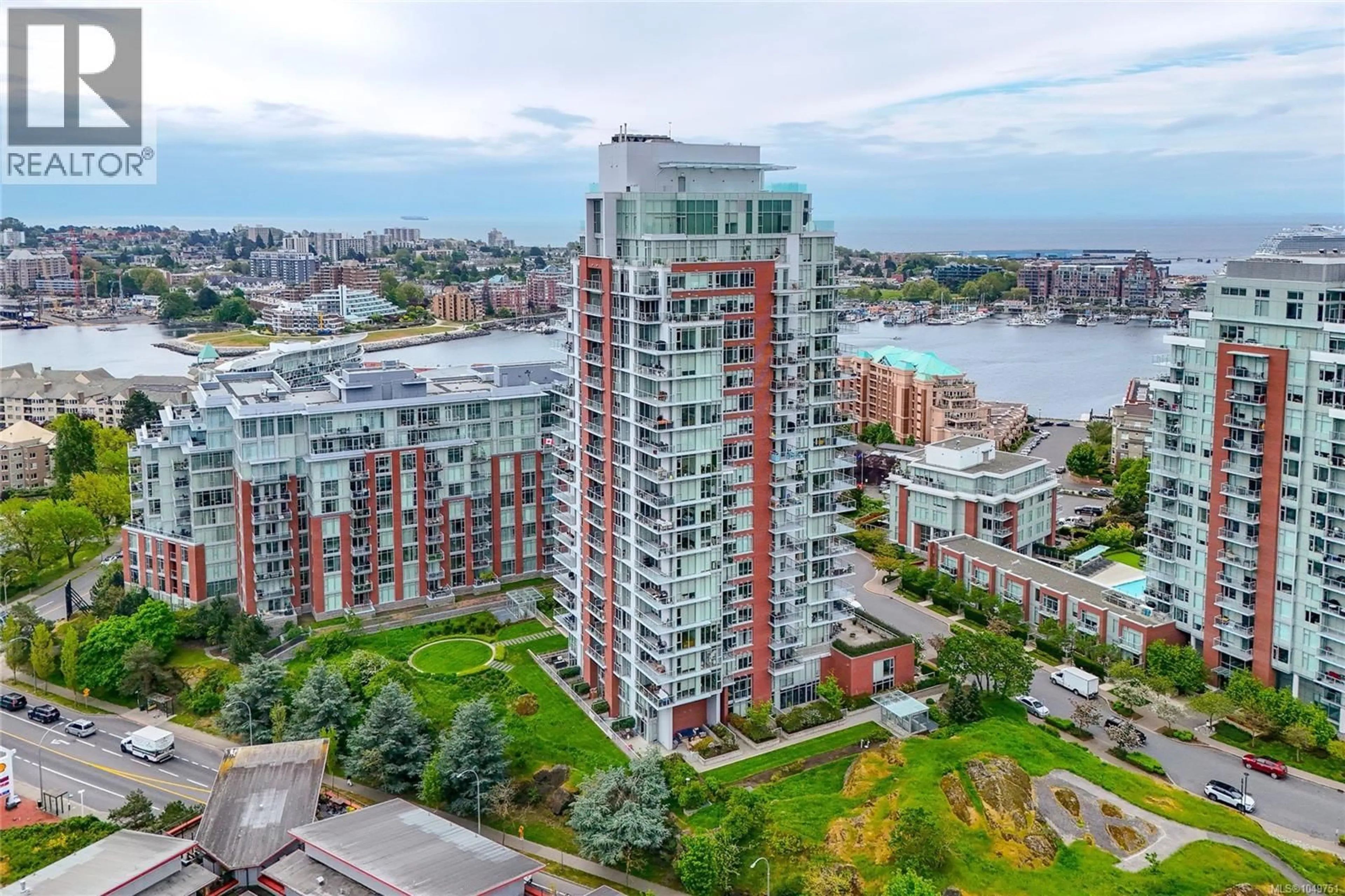 A pic from outside/outdoor area/front of a property/back of a property/a pic from drone, city buildings view from balcony for 809 - 83 SAGHALIE ROAD, Victoria British Columbia V9A0E7