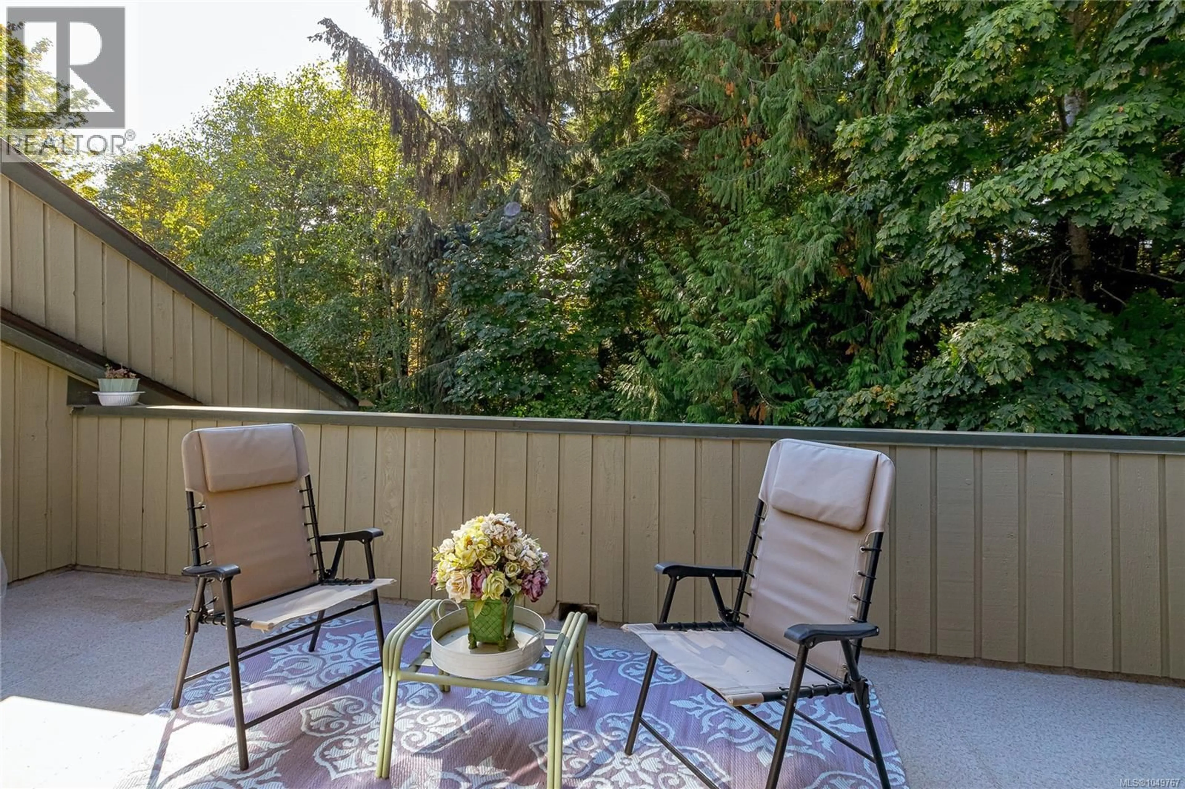 Patio, forest/trees view for 8 - 3350 ISLAND HIGHWAY WEST, Qualicum Beach British Columbia V9K2S2