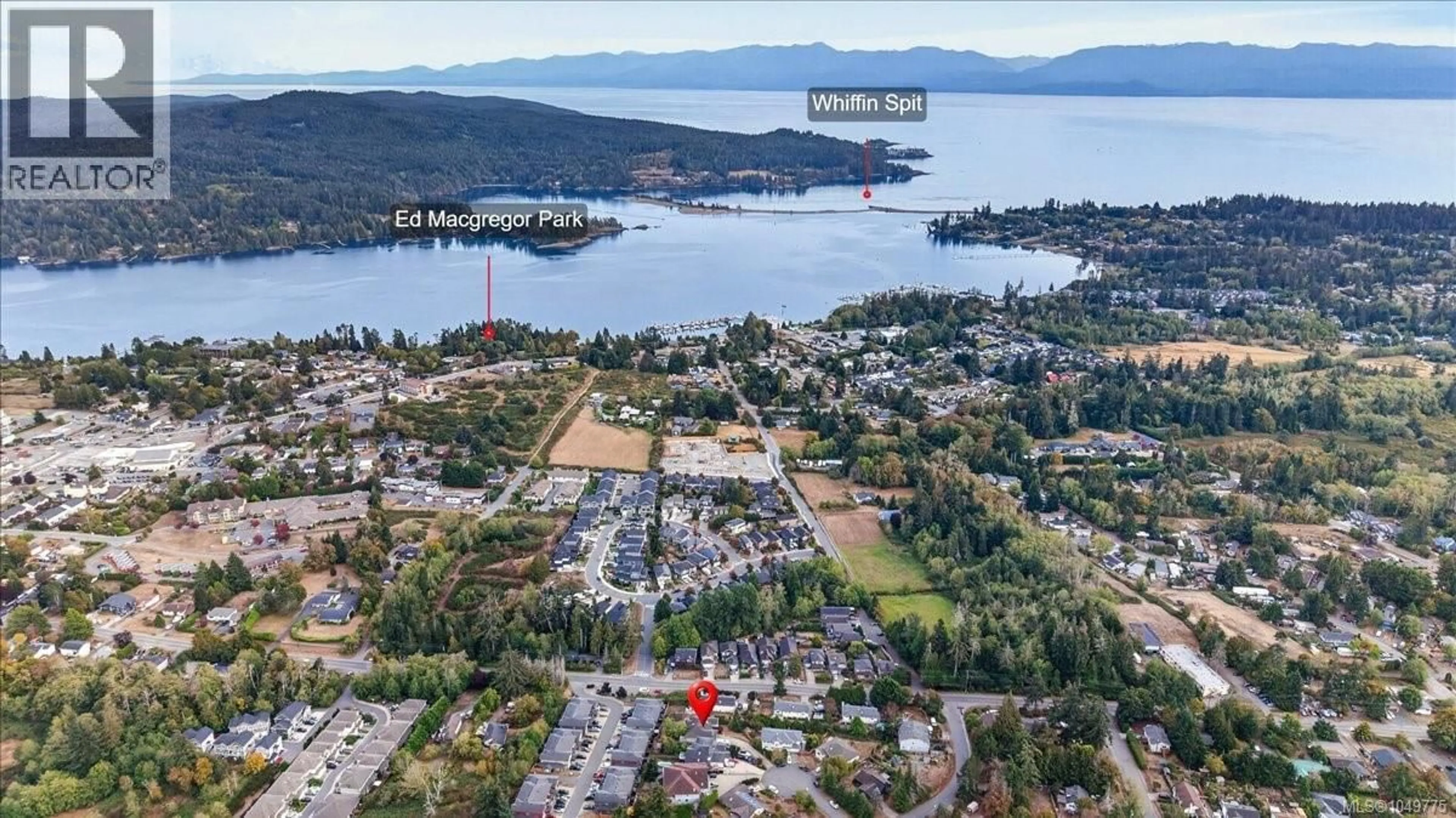 A pic from outside/outdoor area/front of a property/back of a property/a pic from drone, water/lake/river/ocean view for 6851 BANNER ROAD, Sooke British Columbia V0S1N0