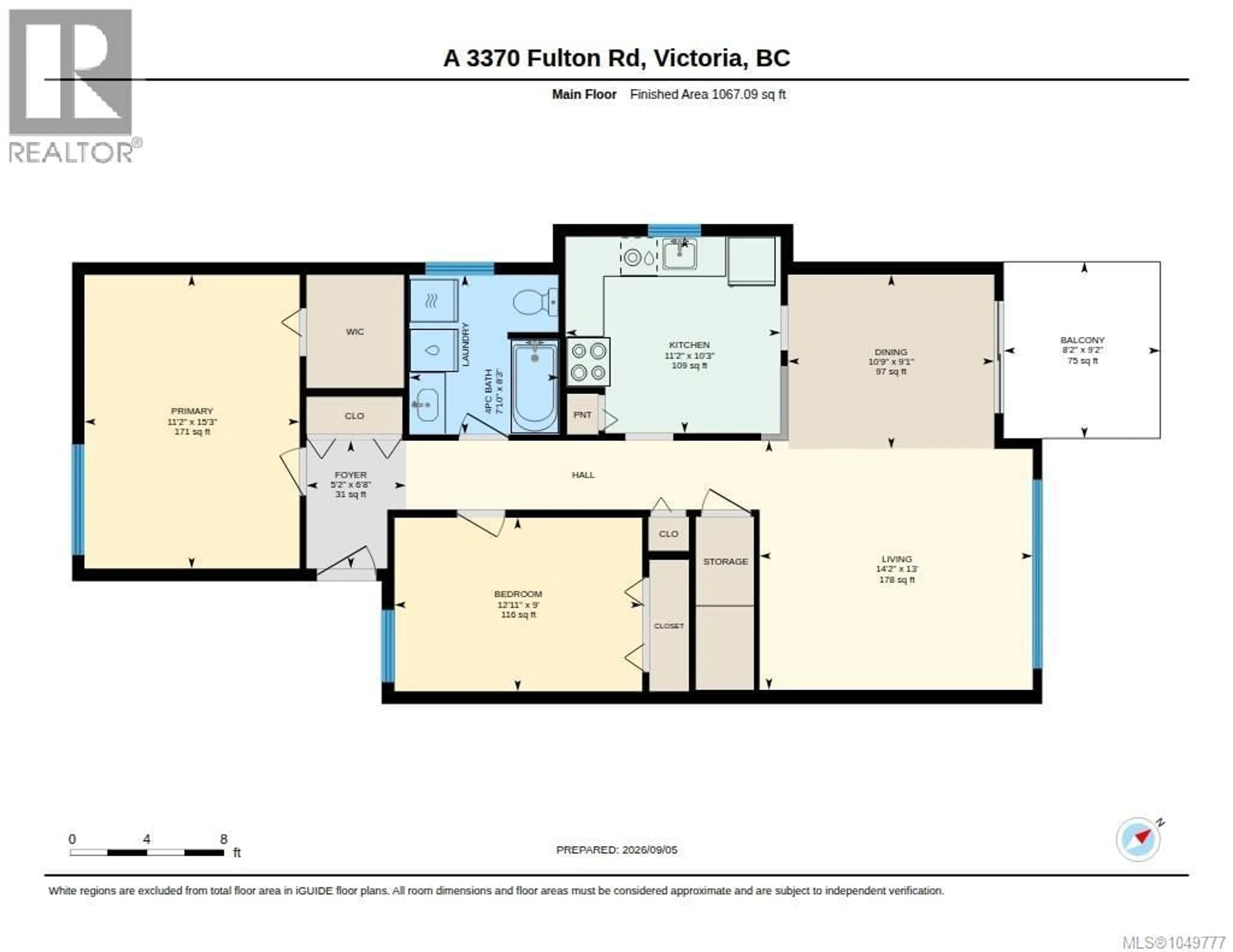 Floor plan for A - 3370 FULTON ROAD, Colwood British Columbia V9C2T9