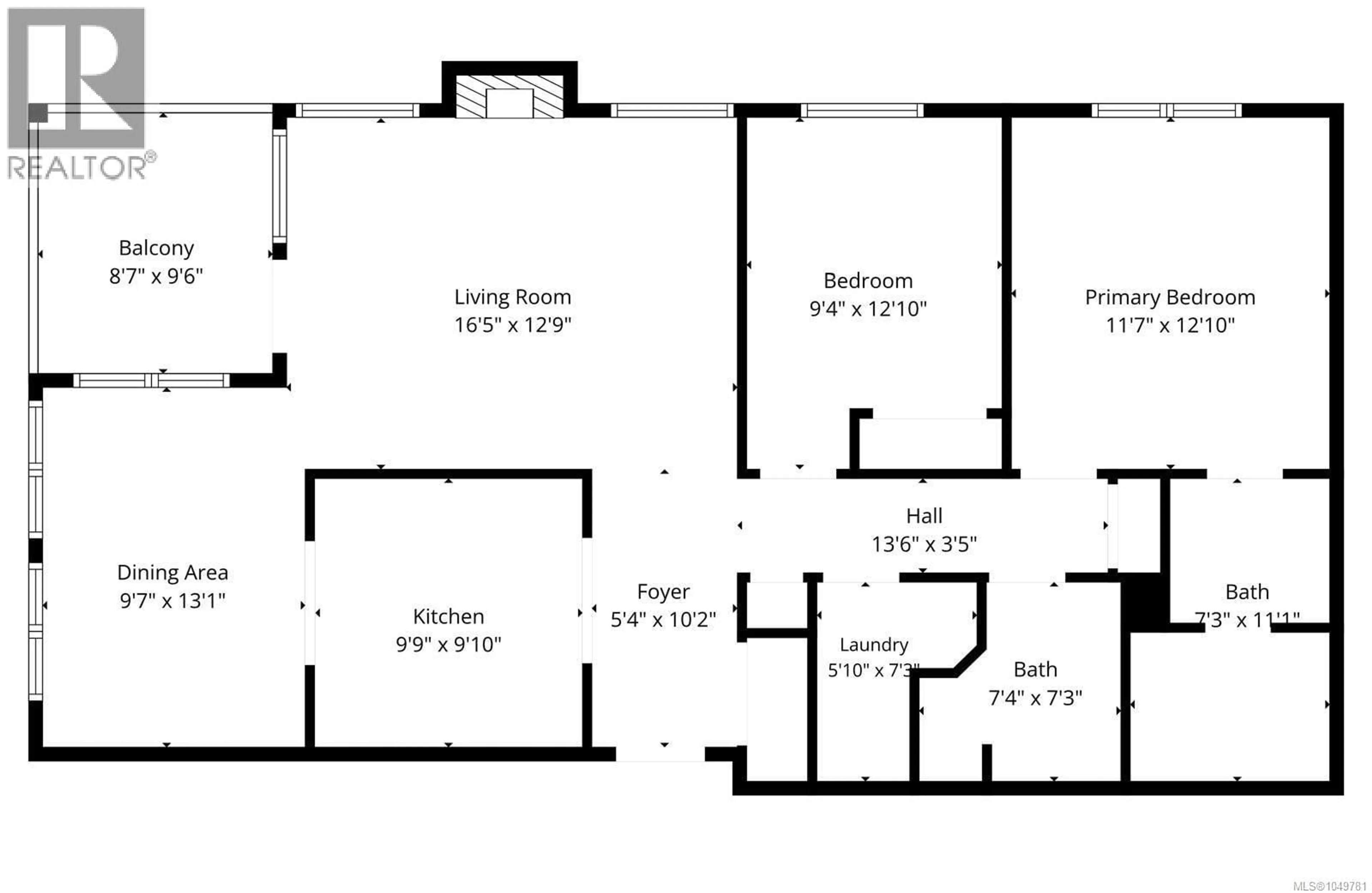 Floor plan for 207 - 280 DOGWOOD STREET SOUTH, Campbell River British Columbia V9W6Y7
