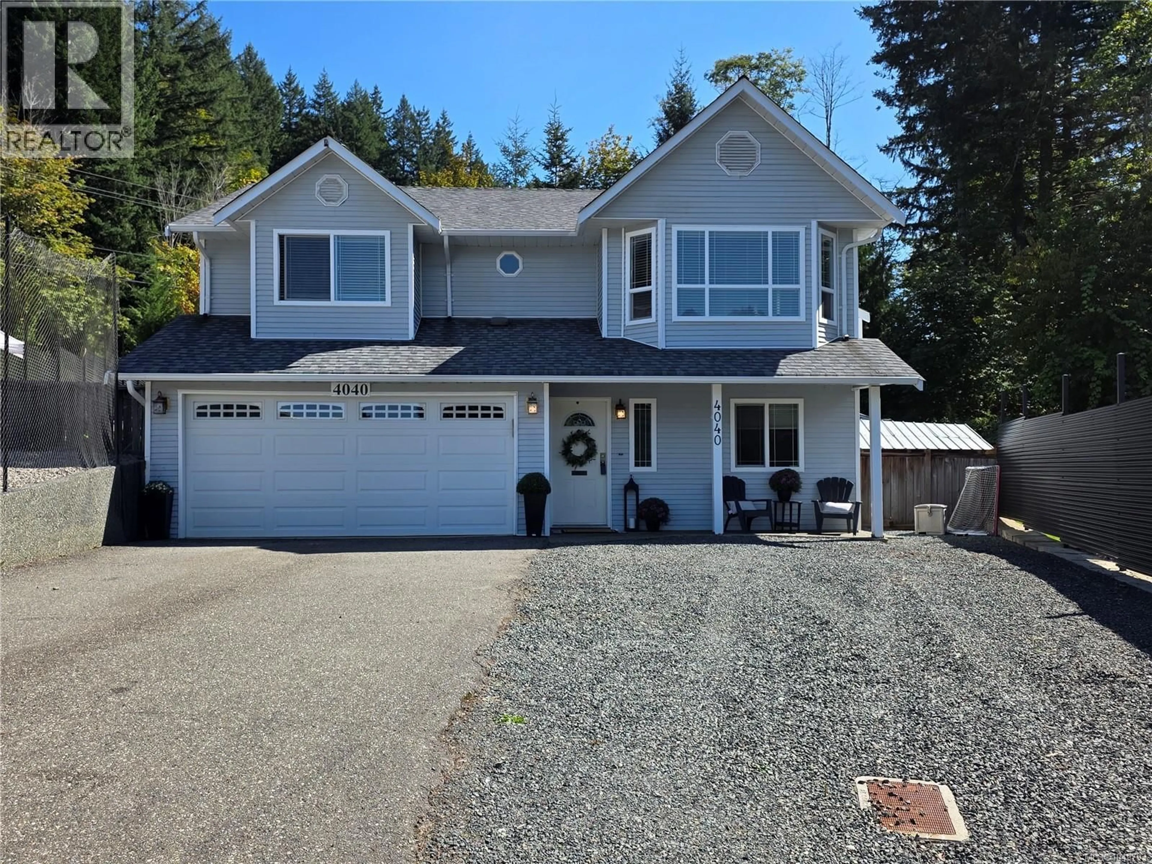 Home with vinyl exterior material, street for 4040 CLEGG CRESCENT SOUTH, Port Alberni British Columbia V9Y7X5