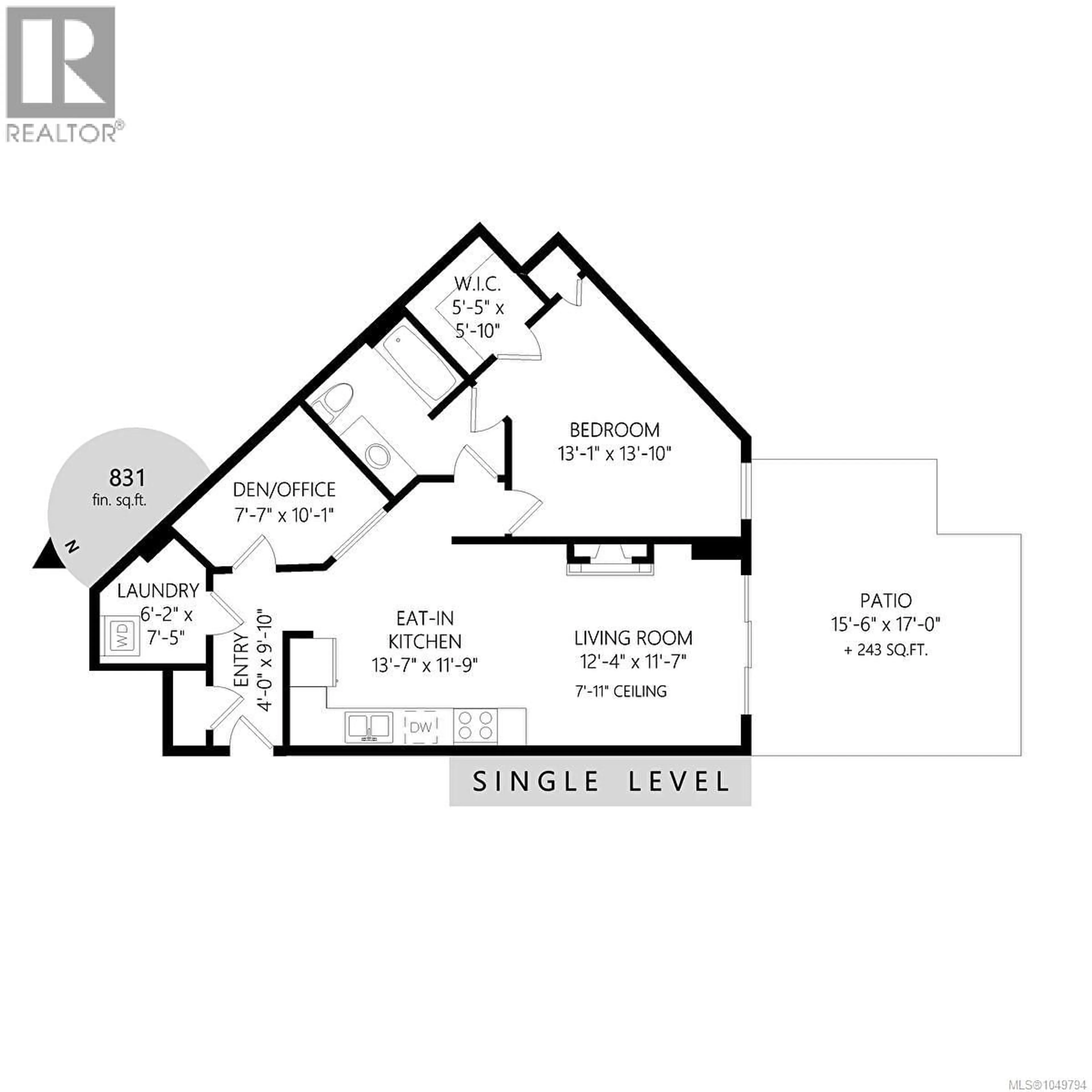 Floor plan for 115 - 950 WHIRLAWAY CRESCENT, Langford British Columbia V9B6W6