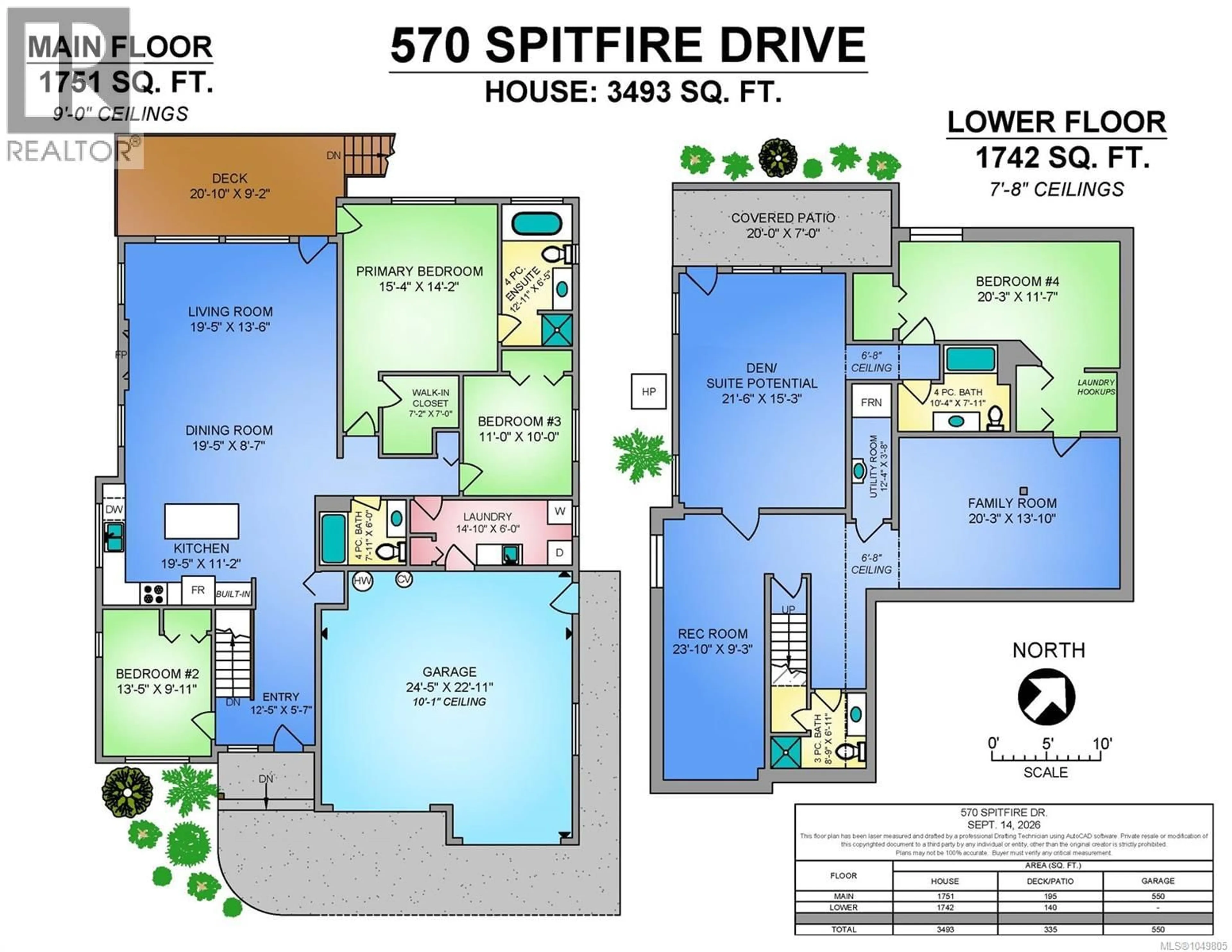 Floor plan for 570 SPITFIRE DRIVE, Comox British Columbia V9M0A1