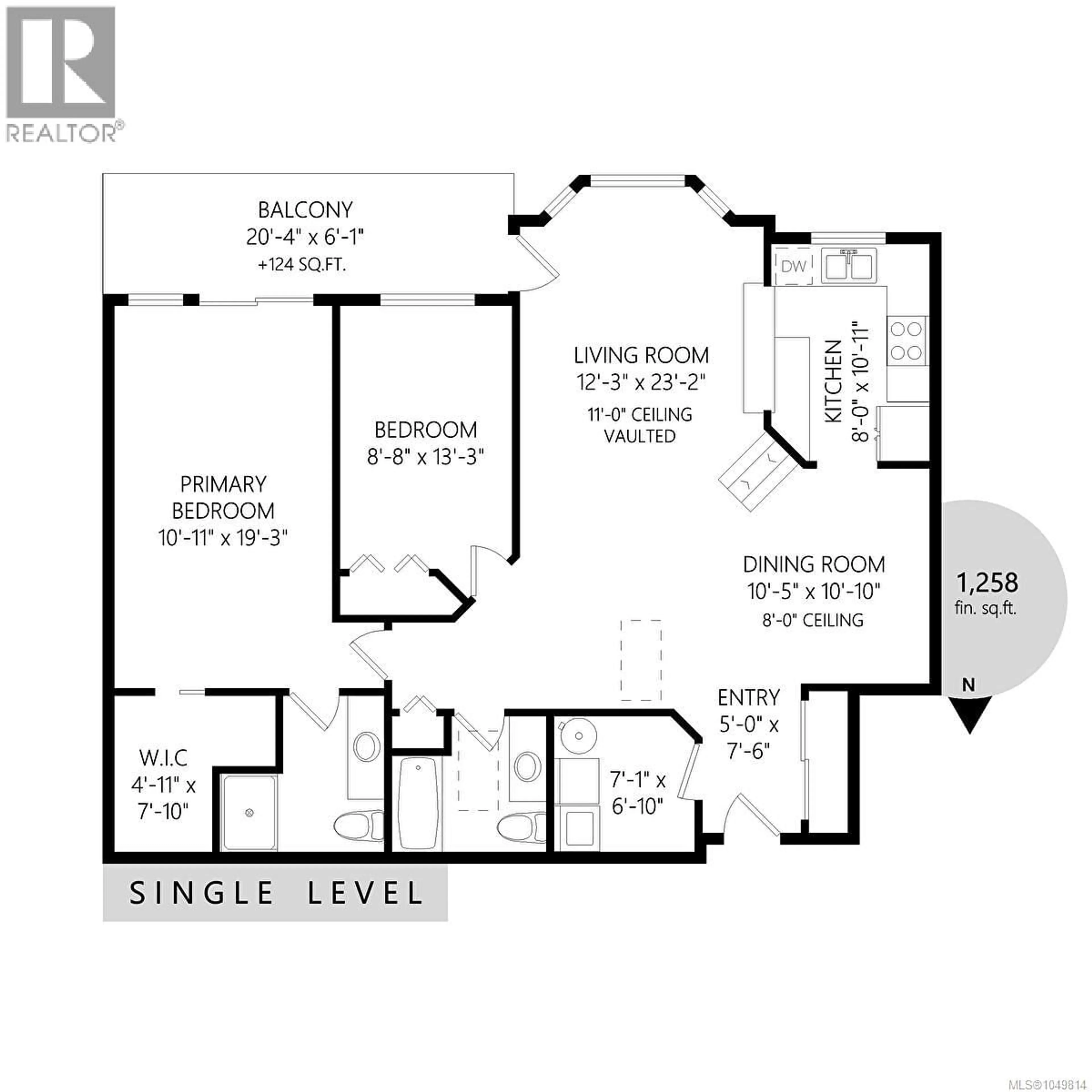 Floor plan for 305 - 245 FIRST STREET, Duncan British Columbia V9L1R3