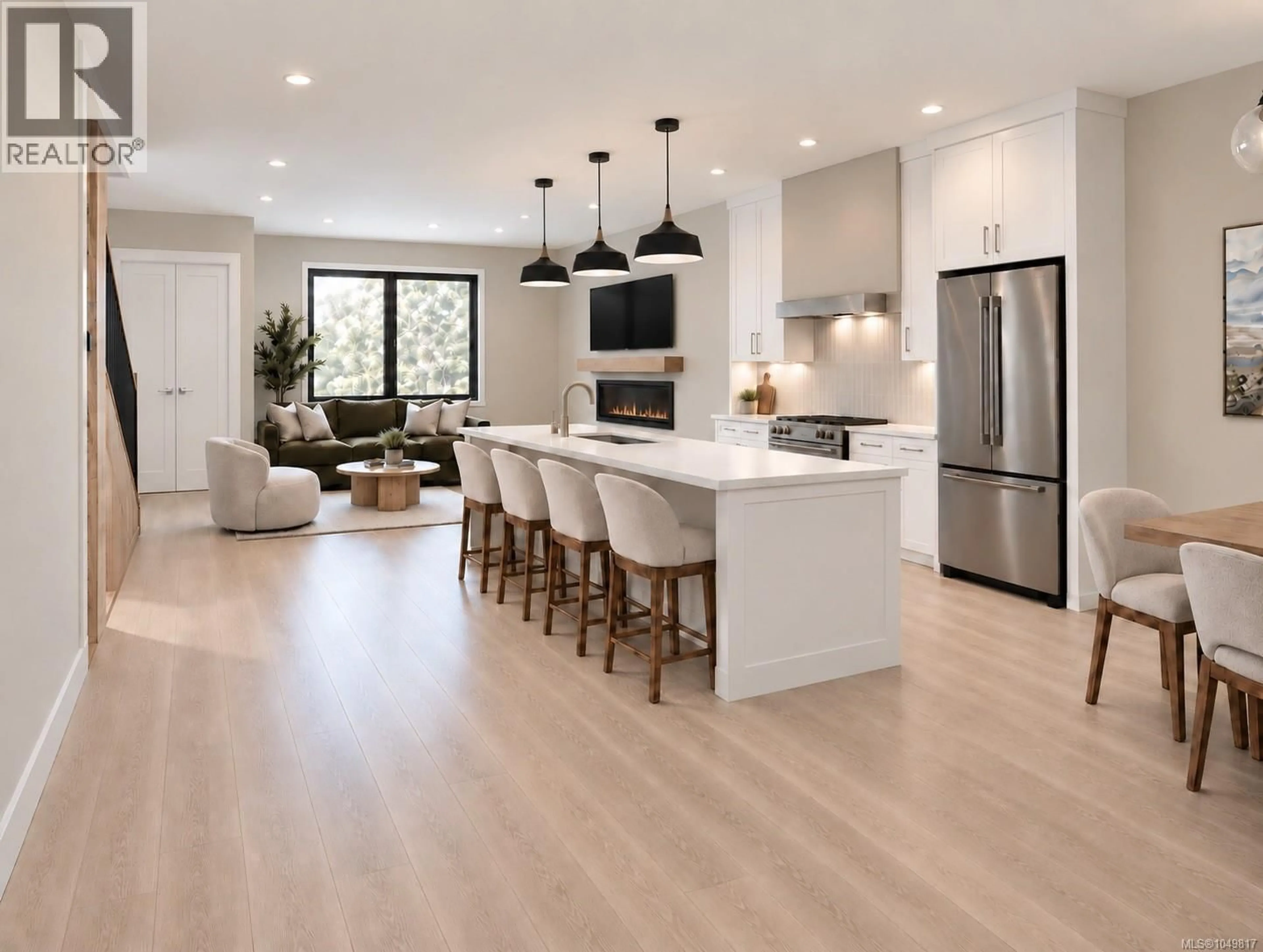 Open concept kitchen, wood/laminate floor for B - 5221 RAMBLER ROAD, Saanich British Columbia V8Y2H6