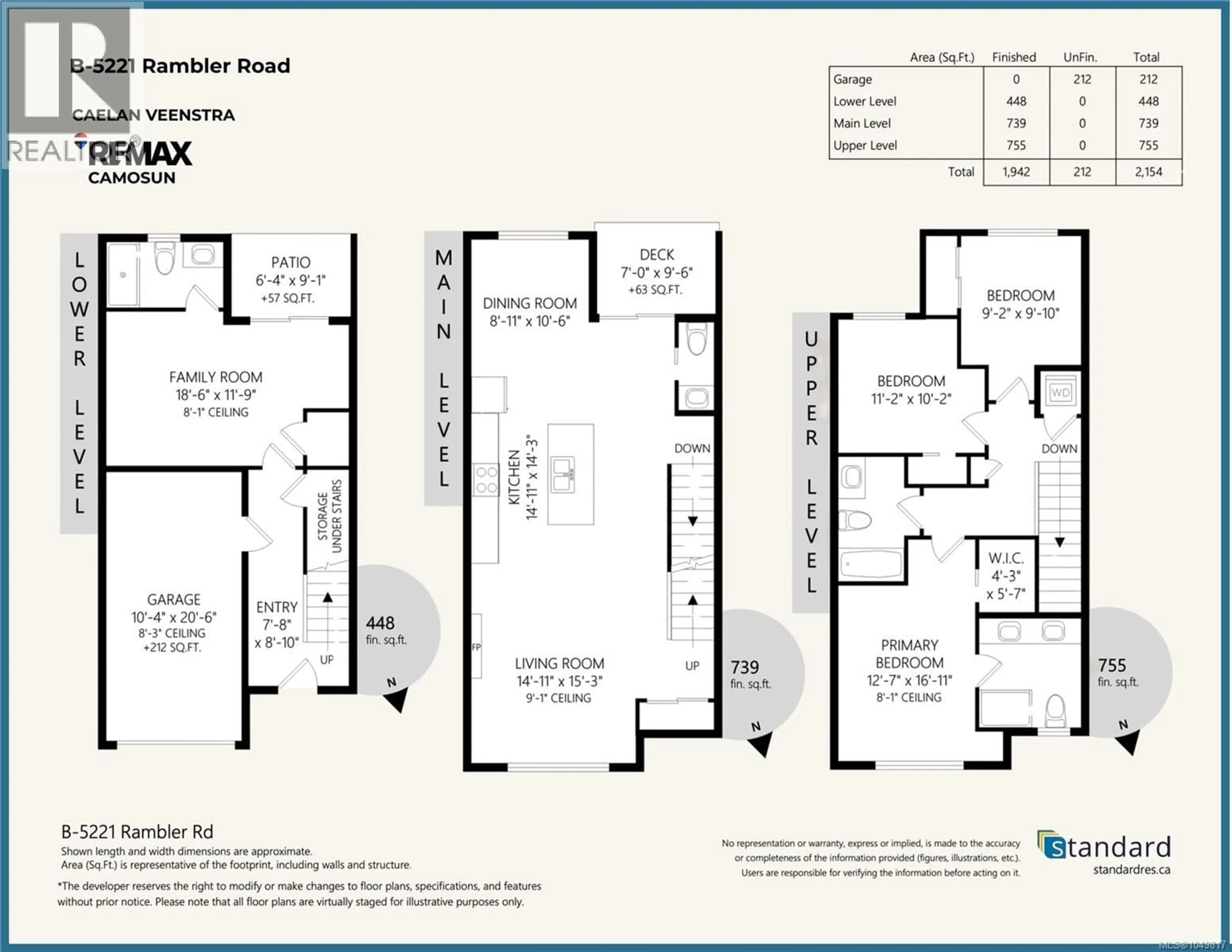 Floor plan for B - 5221 RAMBLER ROAD, Saanich British Columbia V8Y2H6