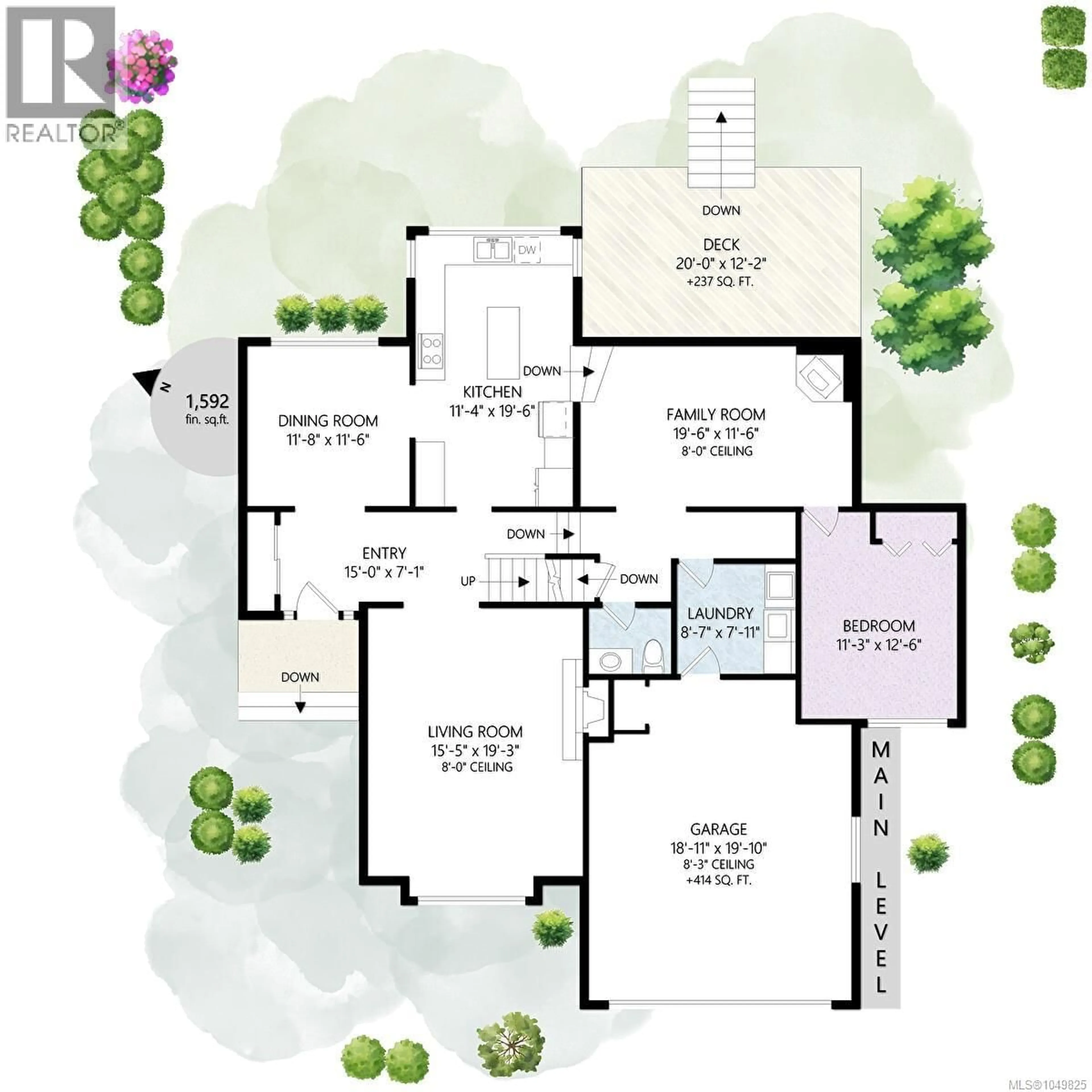 Floor plan for 779 MENAWOOD PLACE, Saanich British Columbia V8Y2Z7