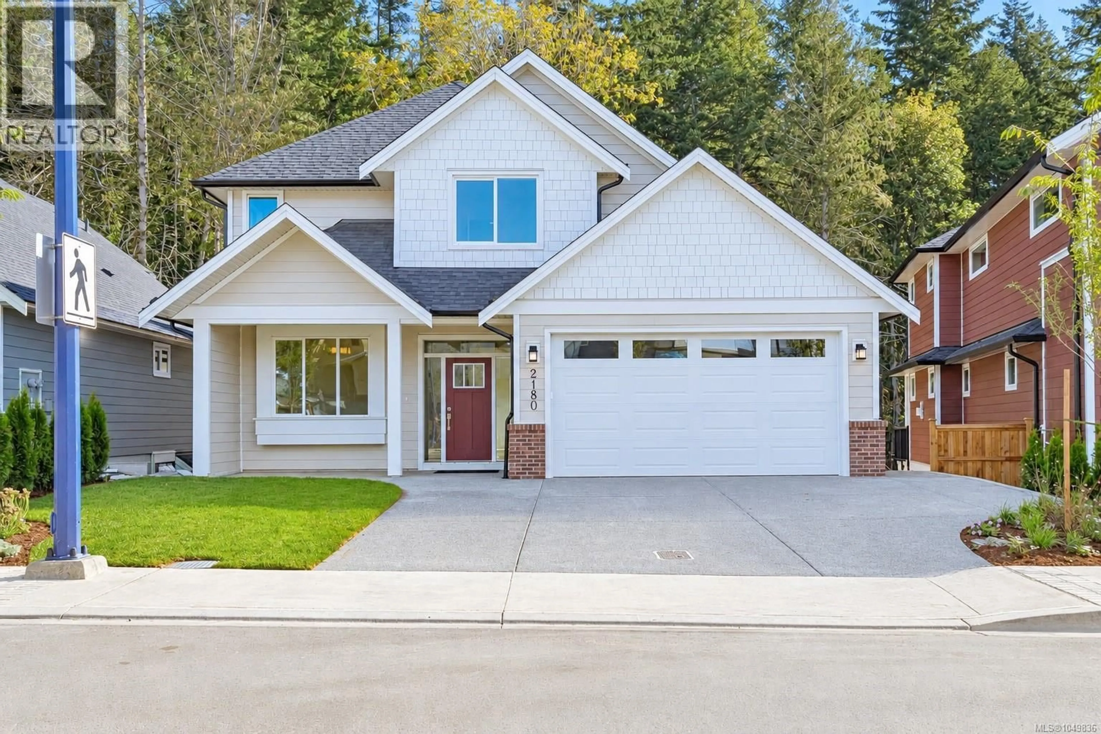 Home with vinyl exterior material, street for 2180 BELLFLOWER DRIVE, Langford British Columbia V9C0S6