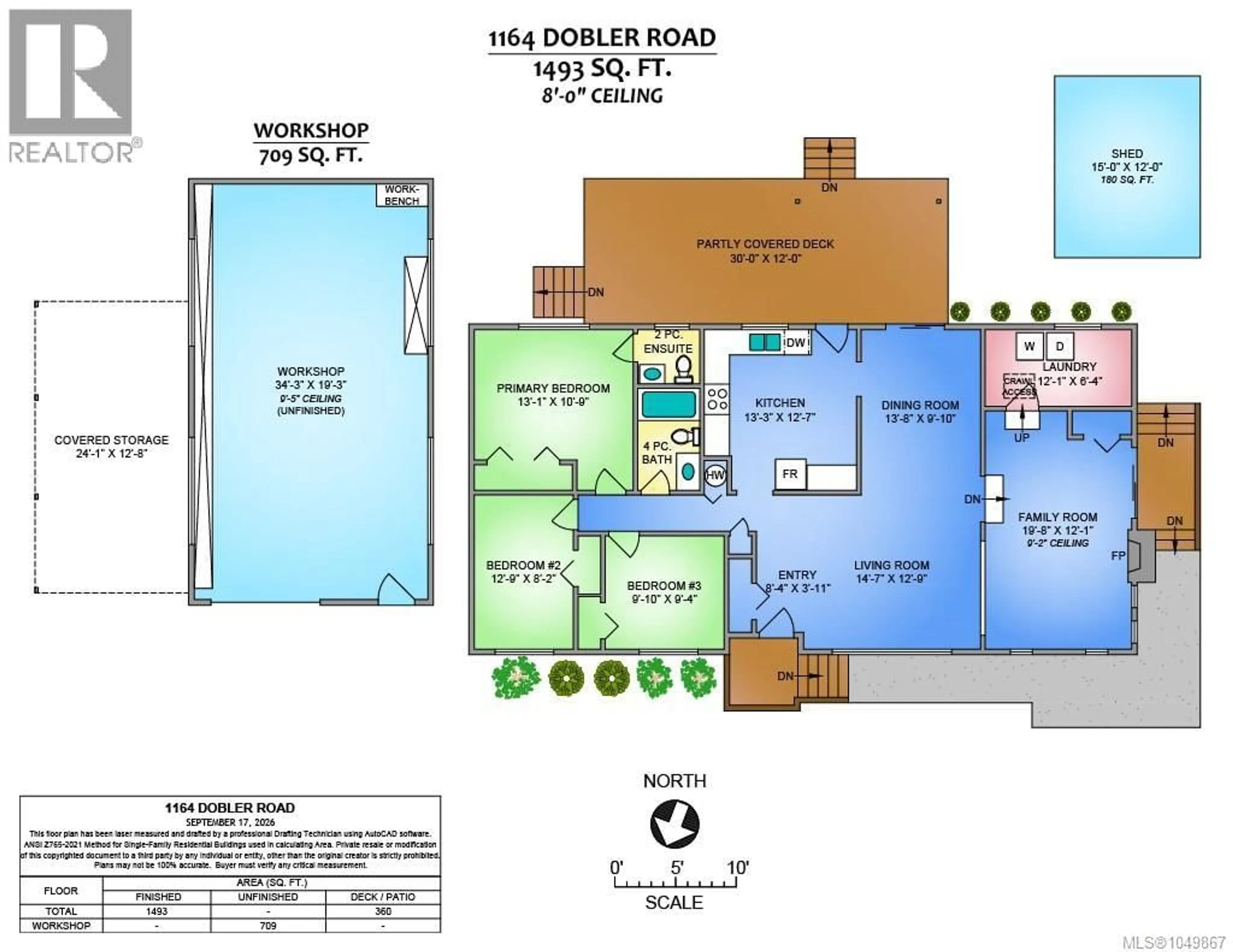 Floor plan for 1164 DOBLER ROAD, Parksville British Columbia V9P2C5