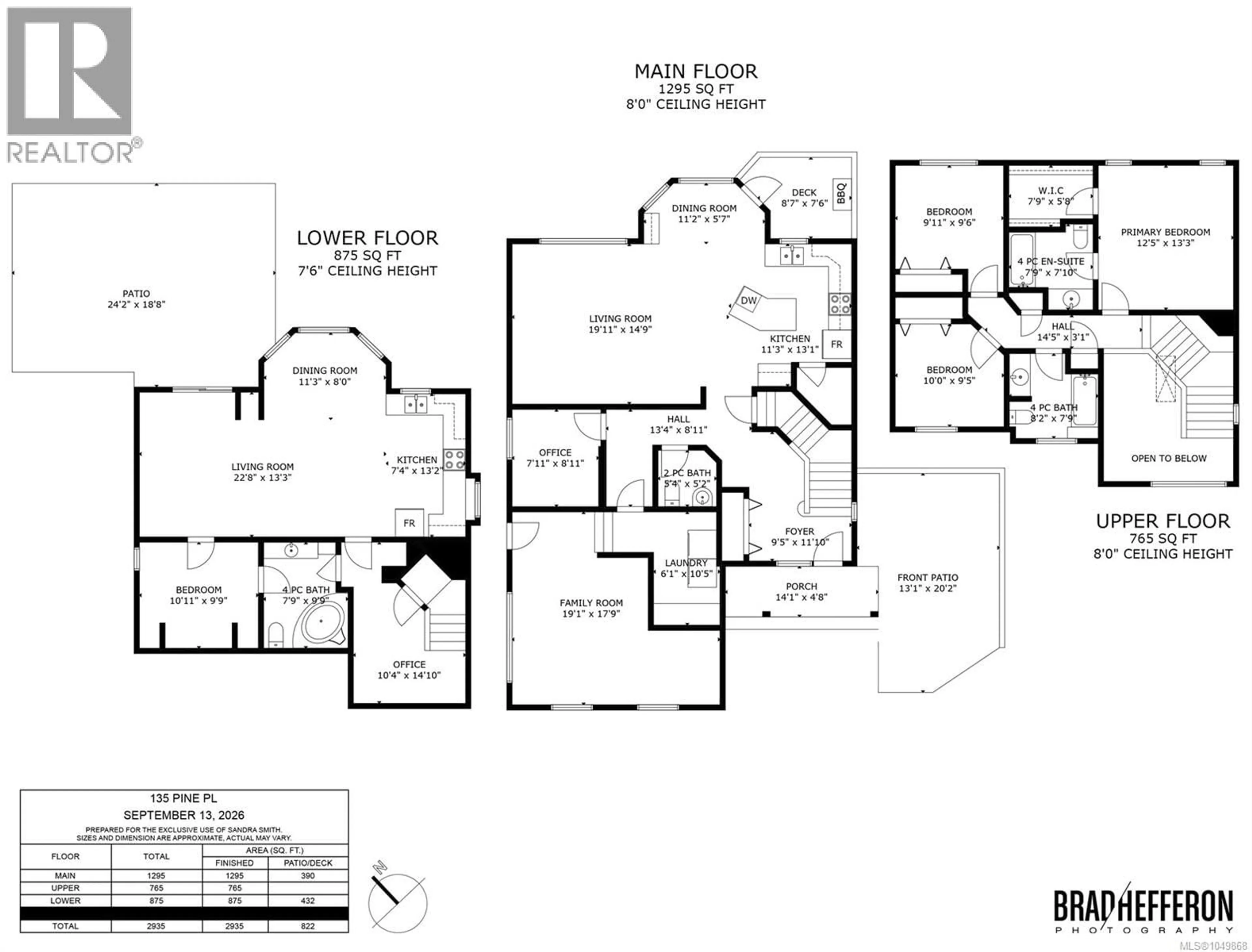 Floor plan for 135 PINE PLACE, Salt Spring British Columbia V8K2N4