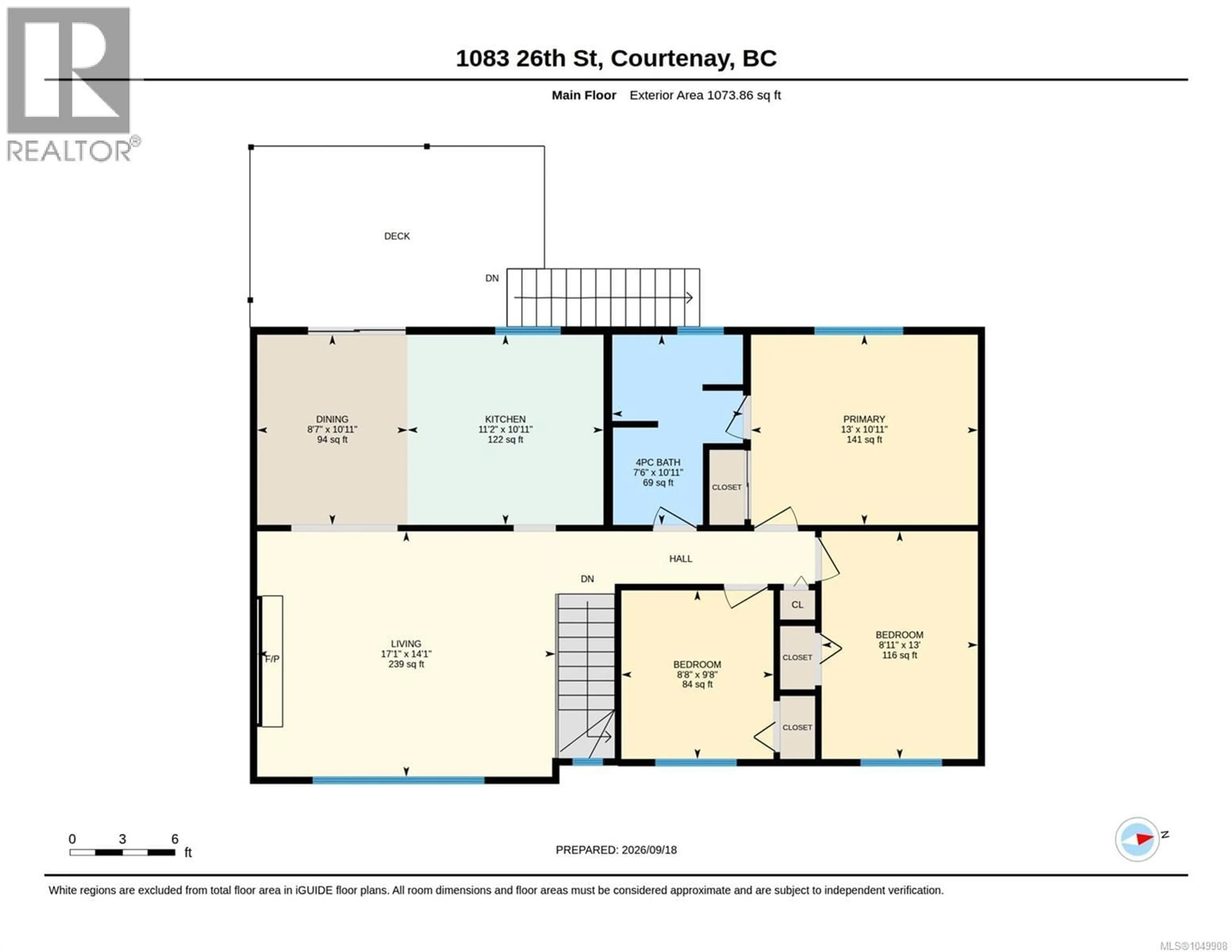 Floor plan for 1083 26TH STREET, Courtenay British Columbia V9N7G1