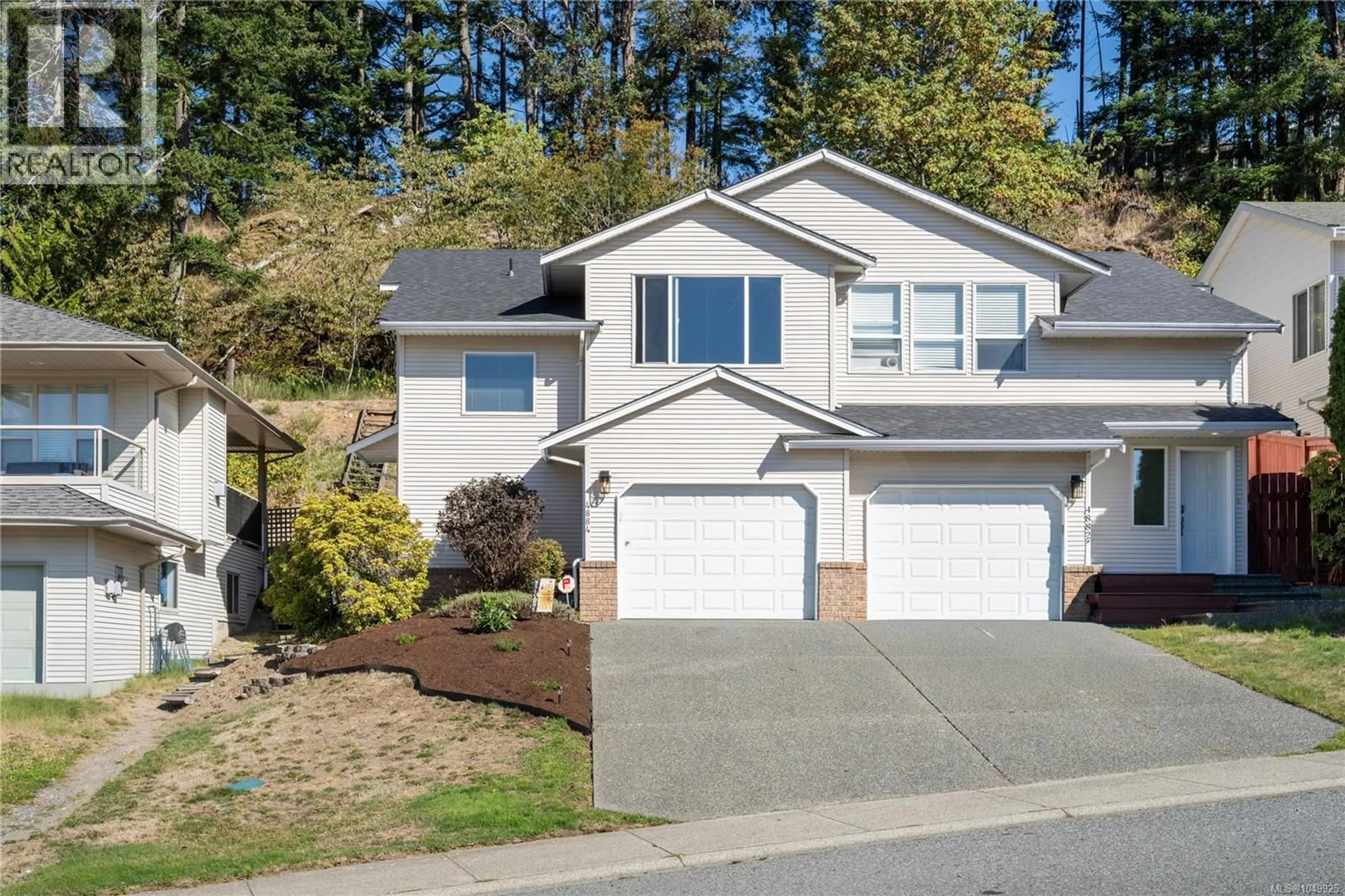 Home with vinyl exterior material, street for 4884 FAIRBROOK CRESCENT, Nanaimo British Columbia V9T6I6