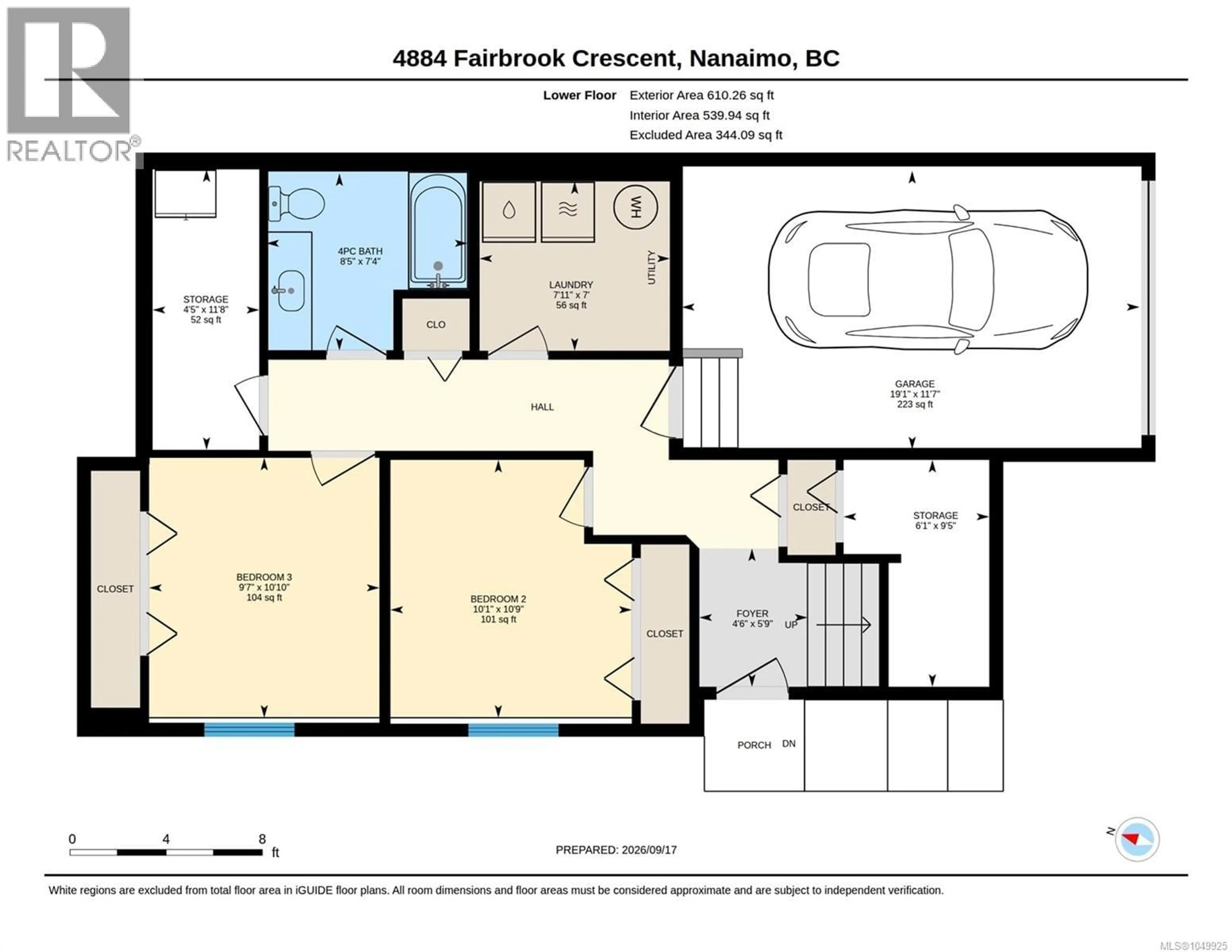 Floor plan for 4884 FAIRBROOK CRESCENT, Nanaimo British Columbia V9T6I6
