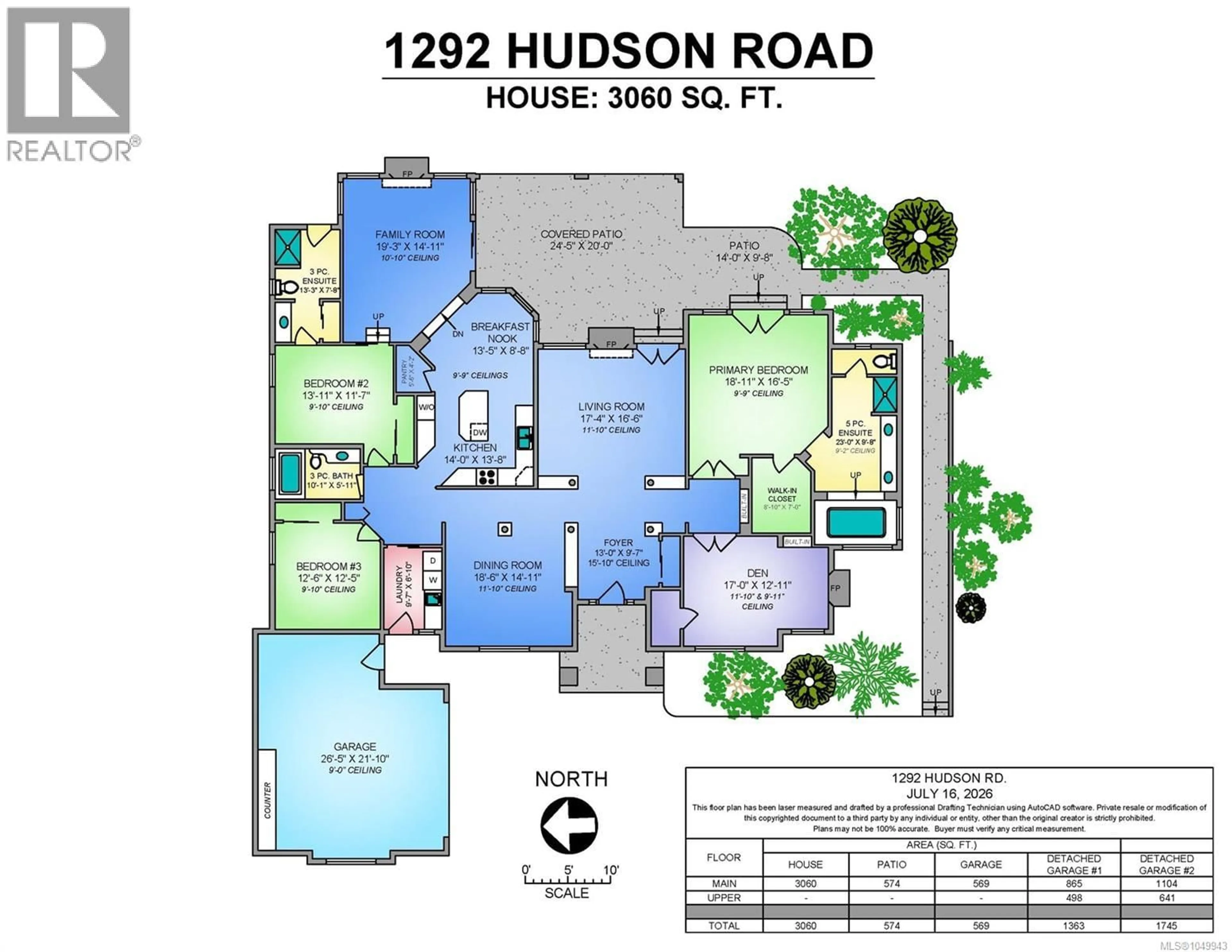 Floor plan for 1292 HUDSON ROAD, Comox British Columbia V9M4A1