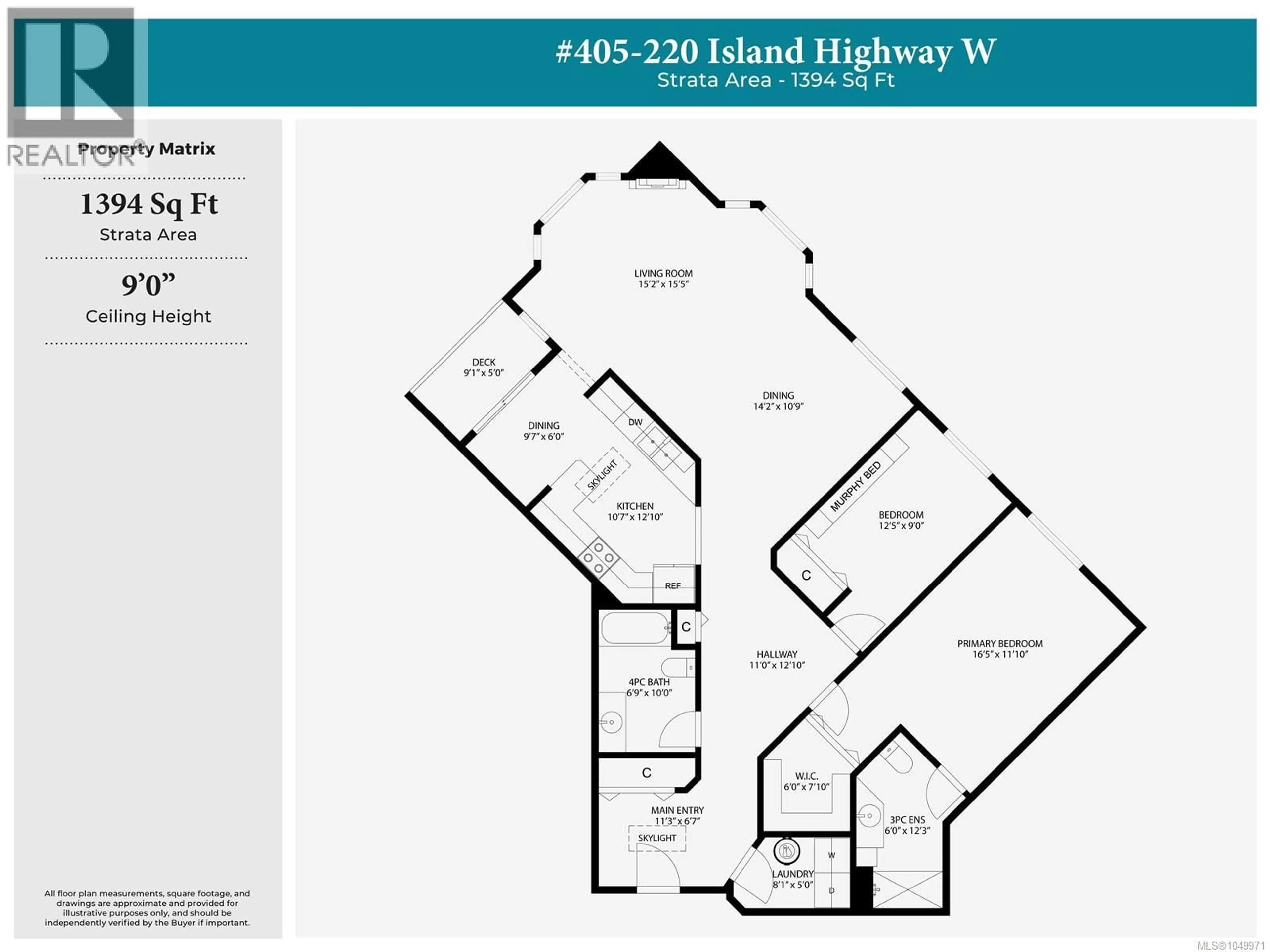 Floor plan for 405 - 220 ISLAND HIGHWAY WEST, Parksville British Columbia V9P2P3