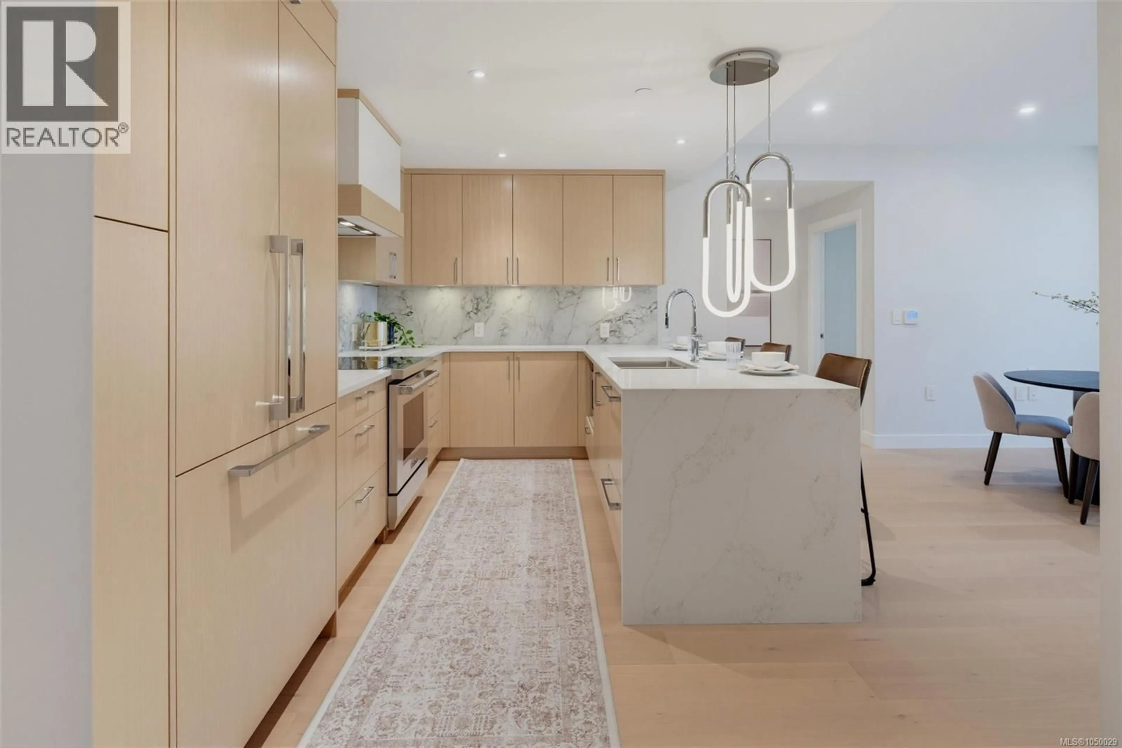 Contemporary kitchen, ceramic/tile floor for 201 - 5229 CORDOVA BAY ROAD, Saanich British Columbia V8Y2L1