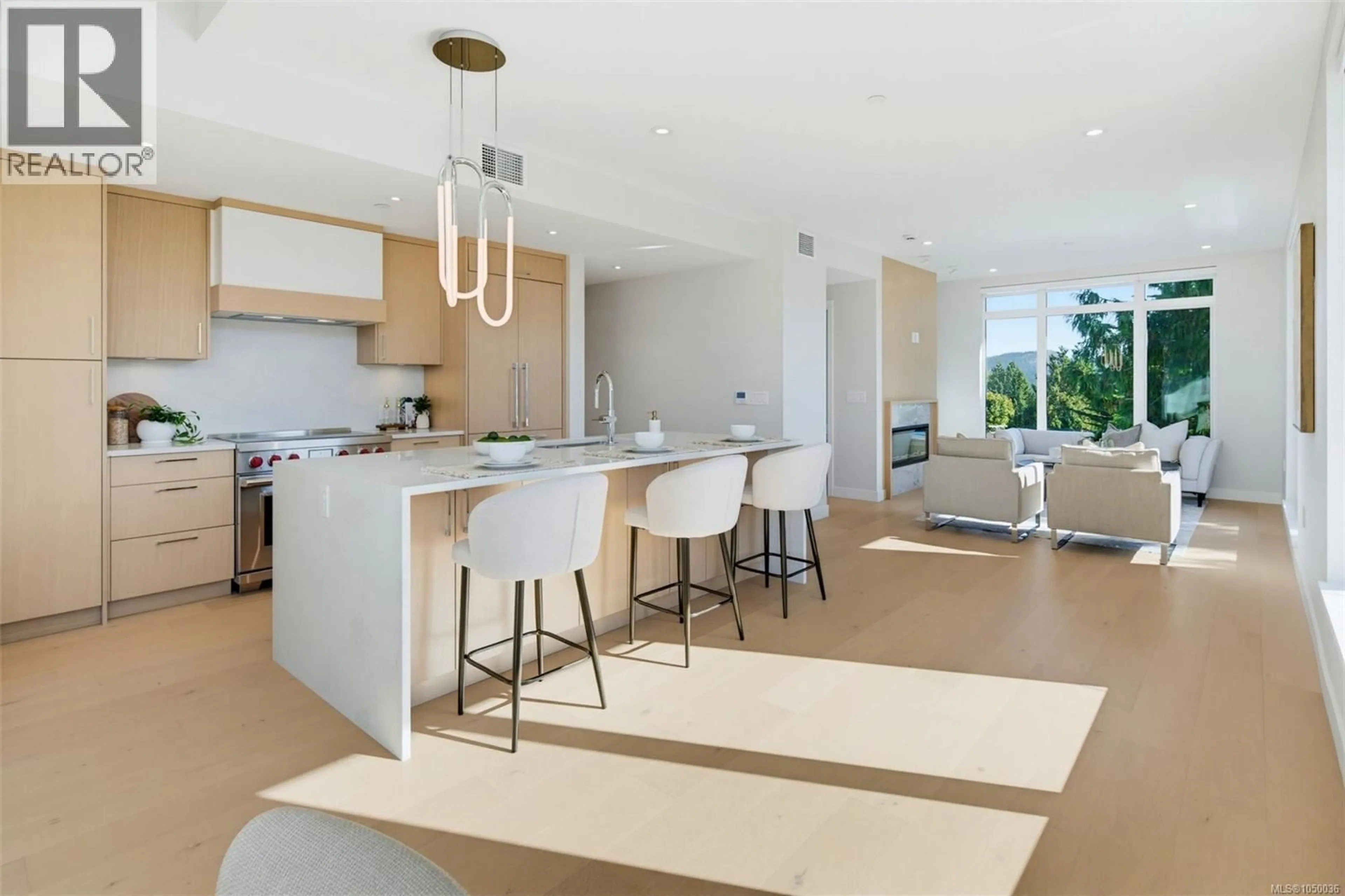 Open concept kitchen, ceramic/tile floor for PH 402 - 5229 CORDOVA BAY ROAD, Saanich British Columbia V8Y2L1