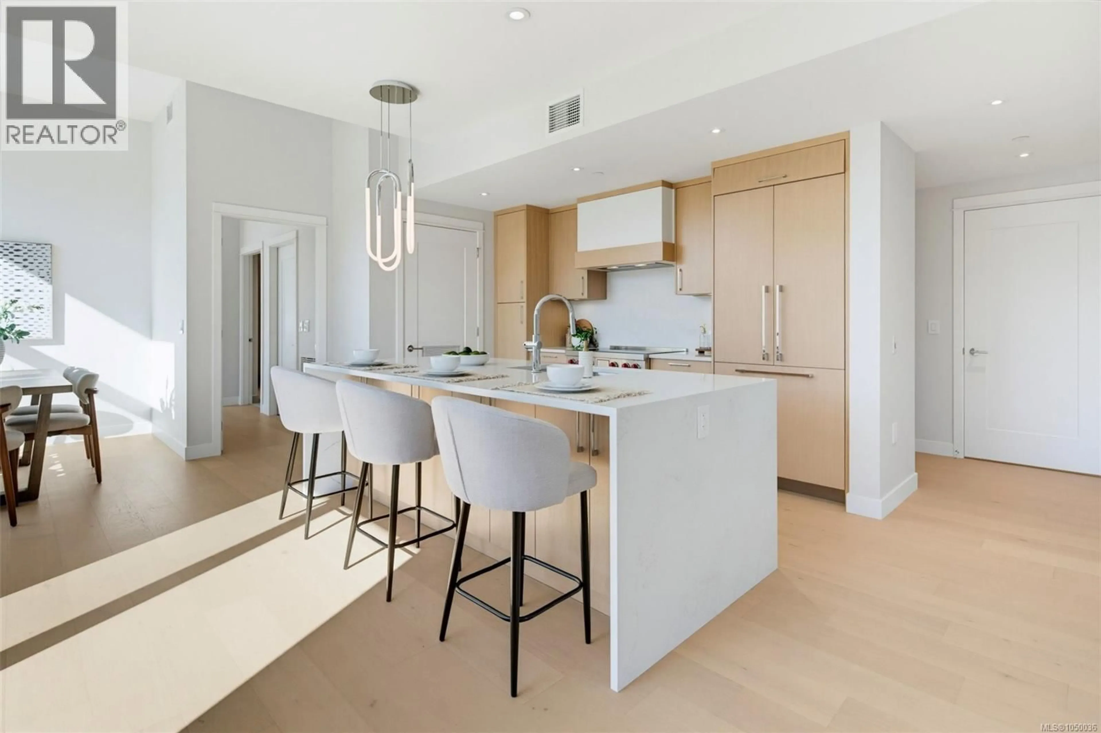 Contemporary kitchen, ceramic/tile floor for PH 402 - 5229 CORDOVA BAY ROAD, Saanich British Columbia V8Y2L1