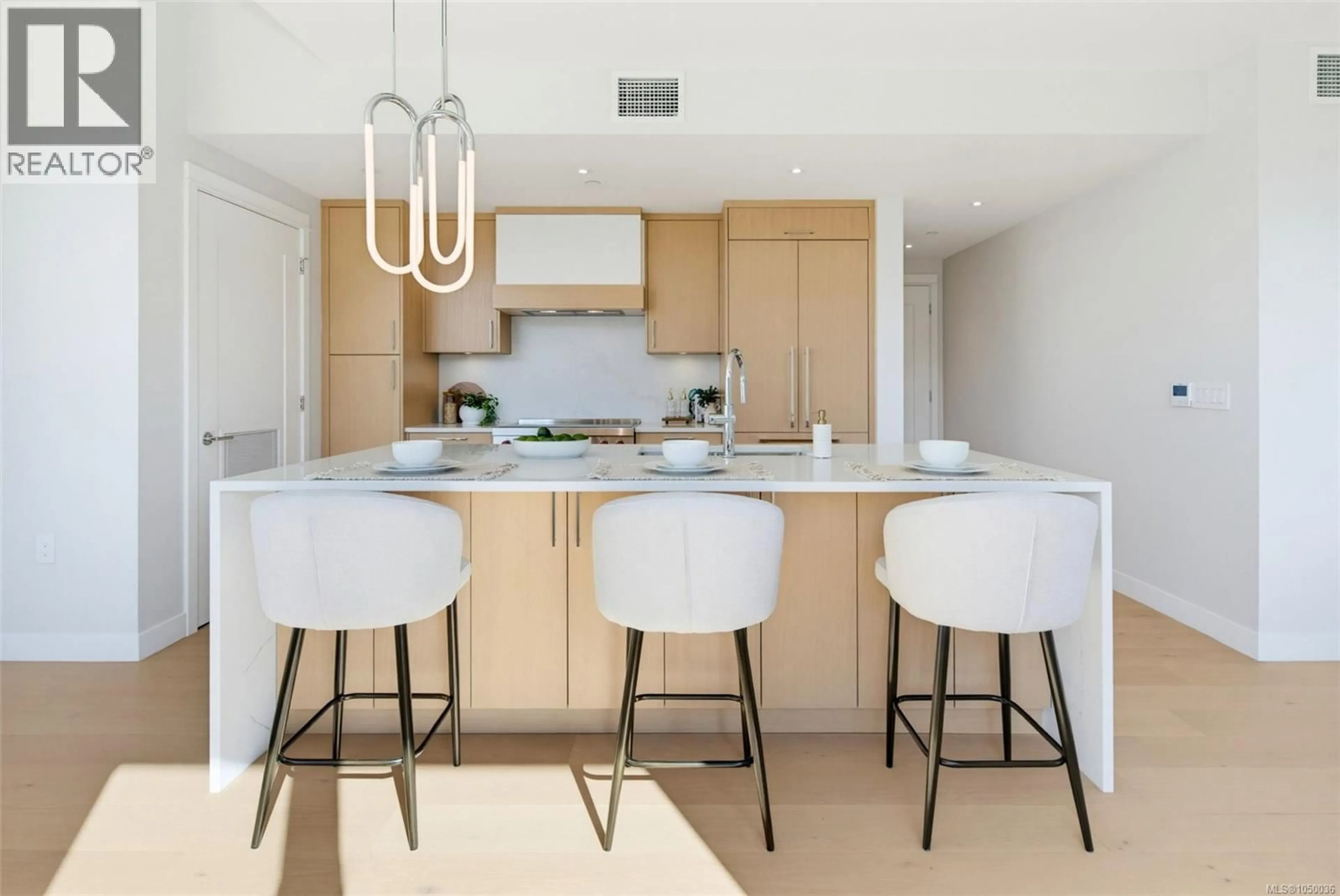 Contemporary kitchen, ceramic/tile floor for PH 402 - 5229 CORDOVA BAY ROAD, Saanich British Columbia V8Y2L1