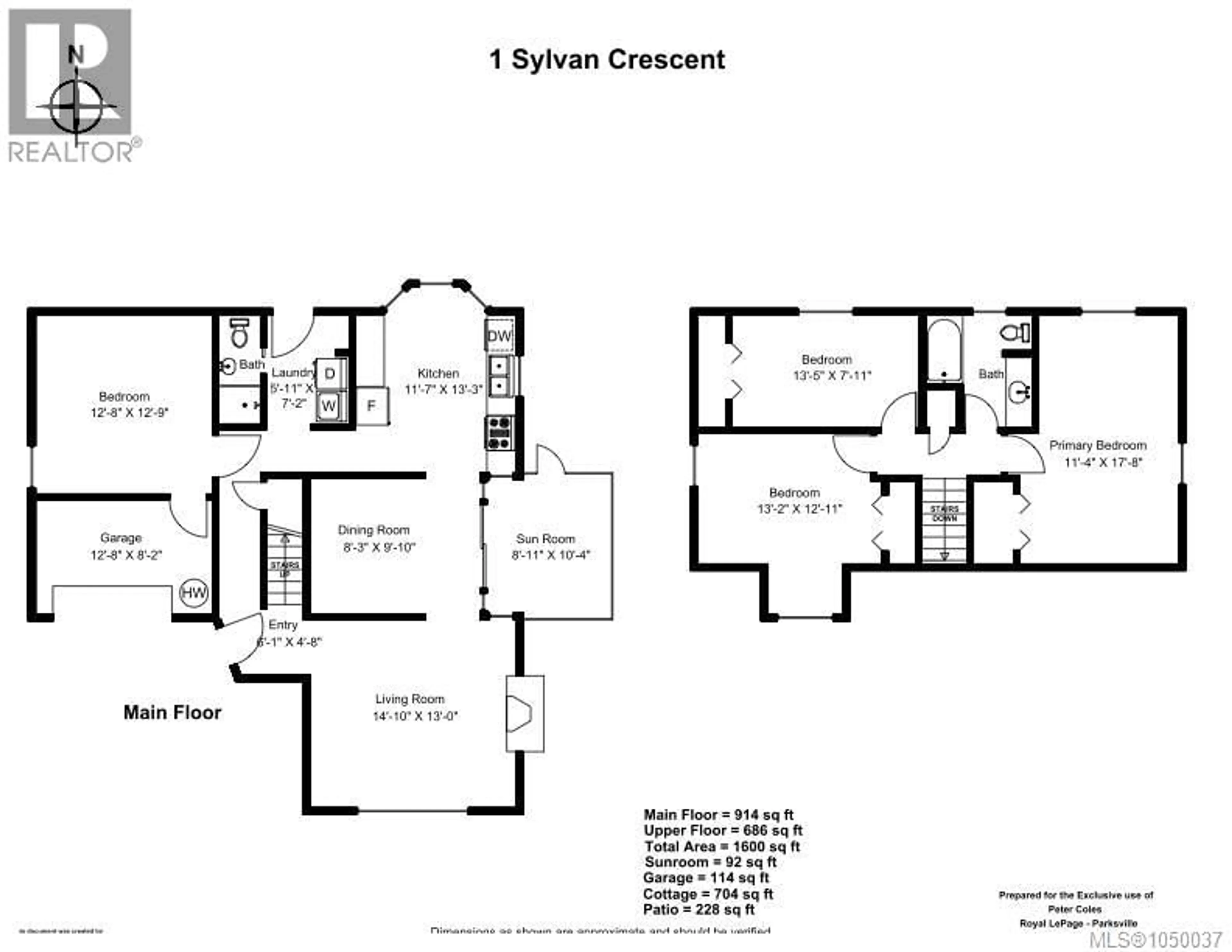 Floor plan for 1 SYLVAN CRESCENT, Parksville British Columbia V9P1H1