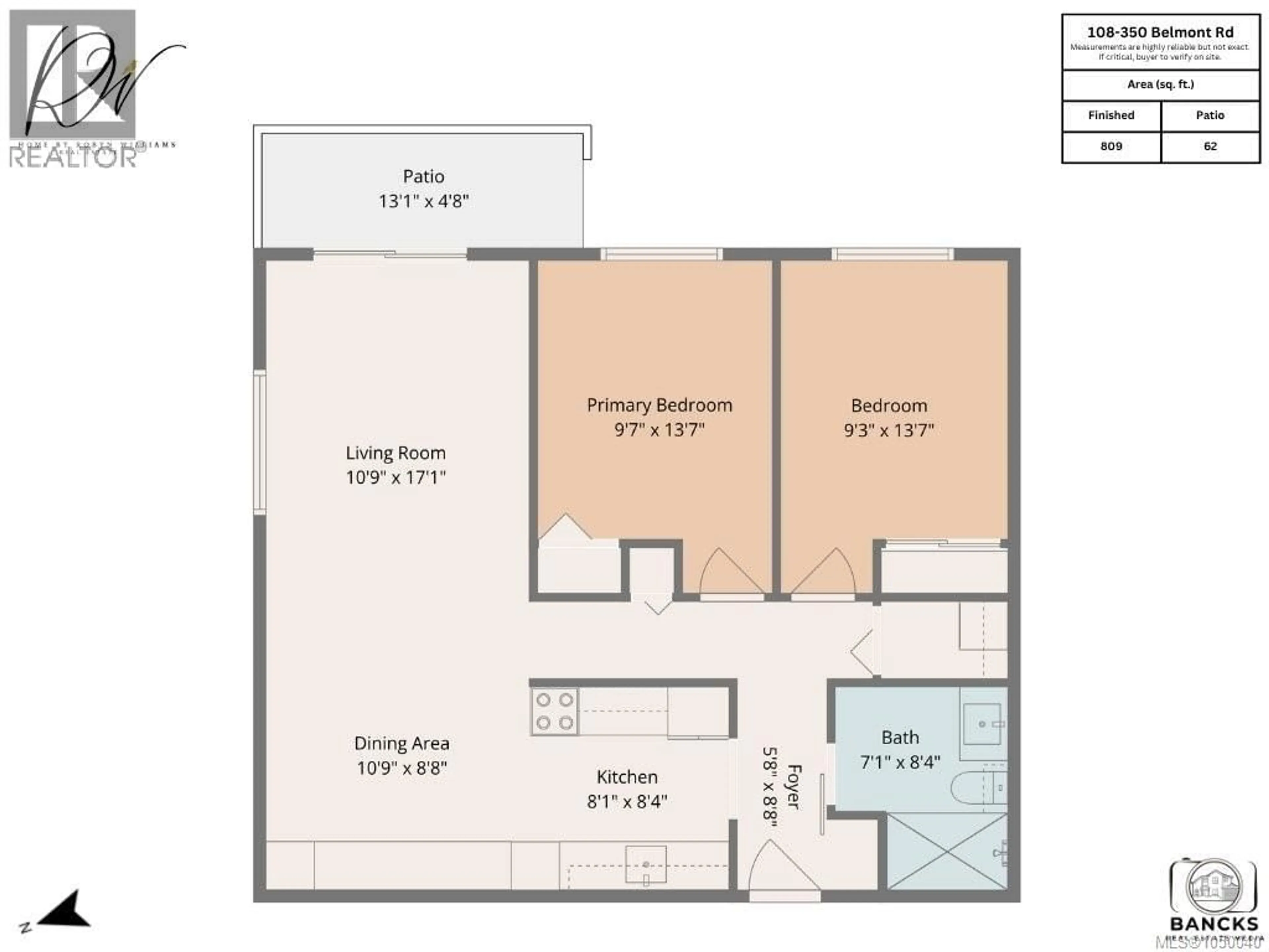 Floor plan for 108 - 350 BELMONT ROAD, Colwood British Columbia V9C1B1