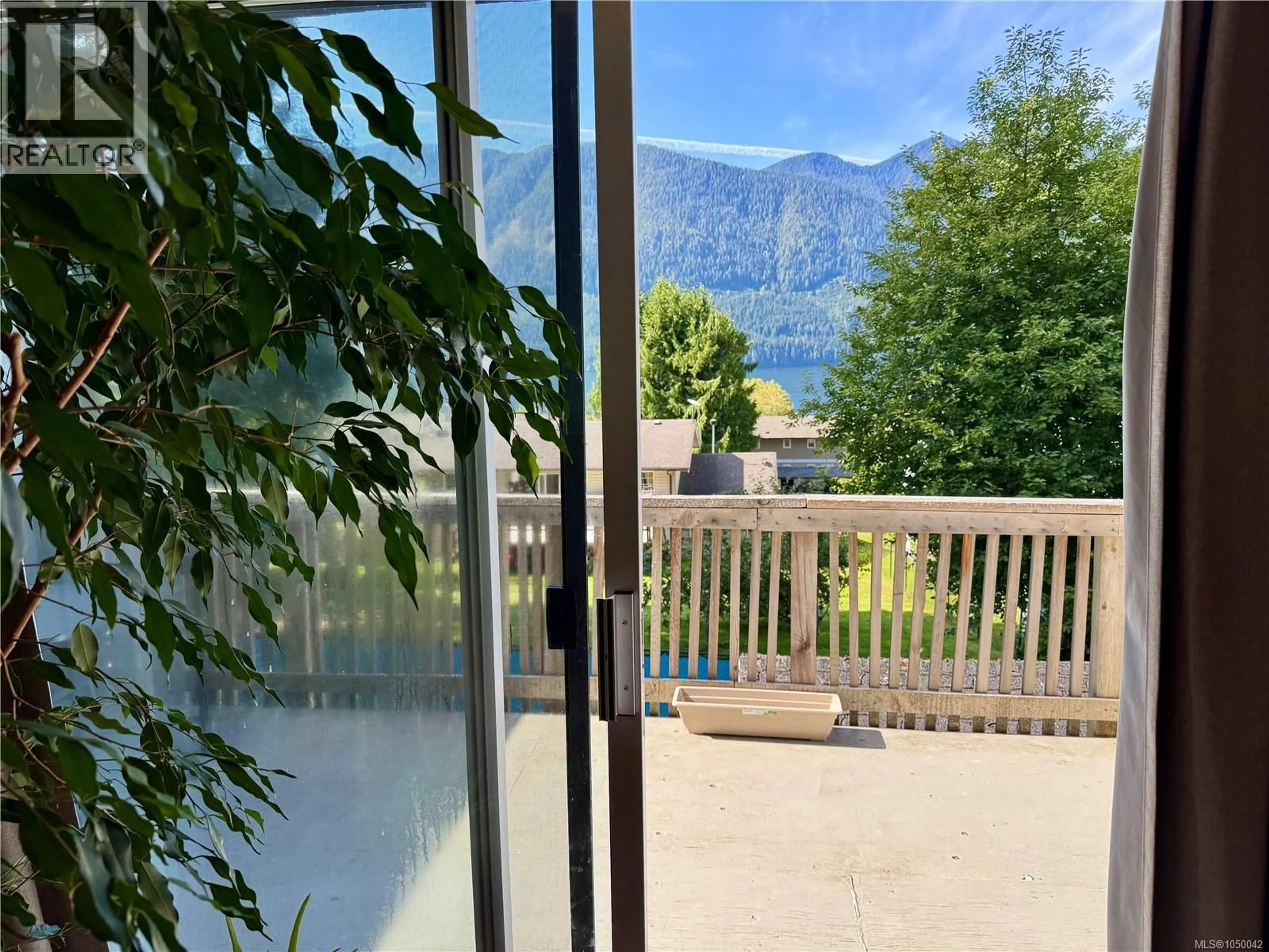 Balcony in the apartment, mountain view for 9 DOGWOOD LANE, Port Alice British Columbia V0N2N0