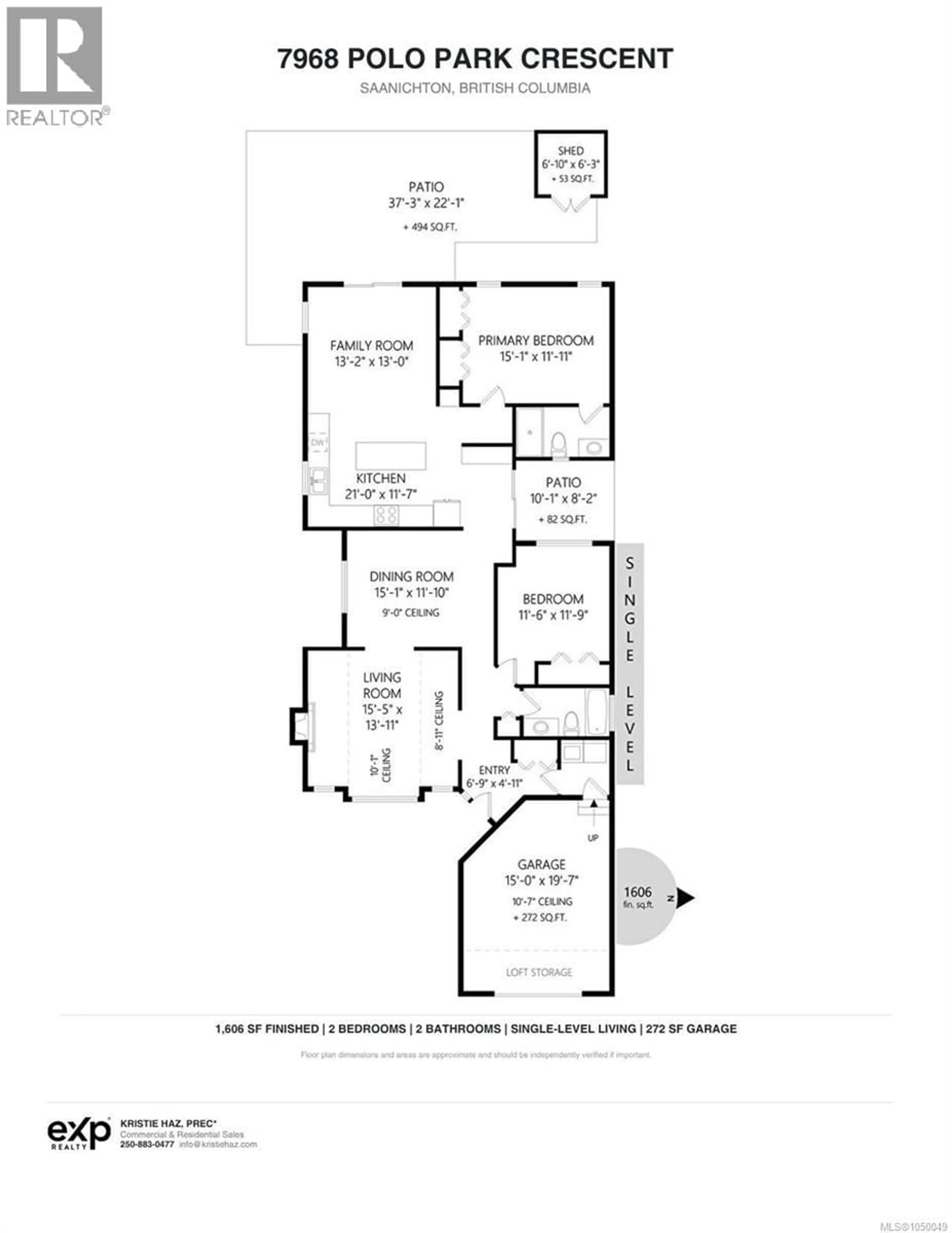 Floor plan for 7968 POLO PARK CRESCENT, Central Saanich British Columbia V8M2J4