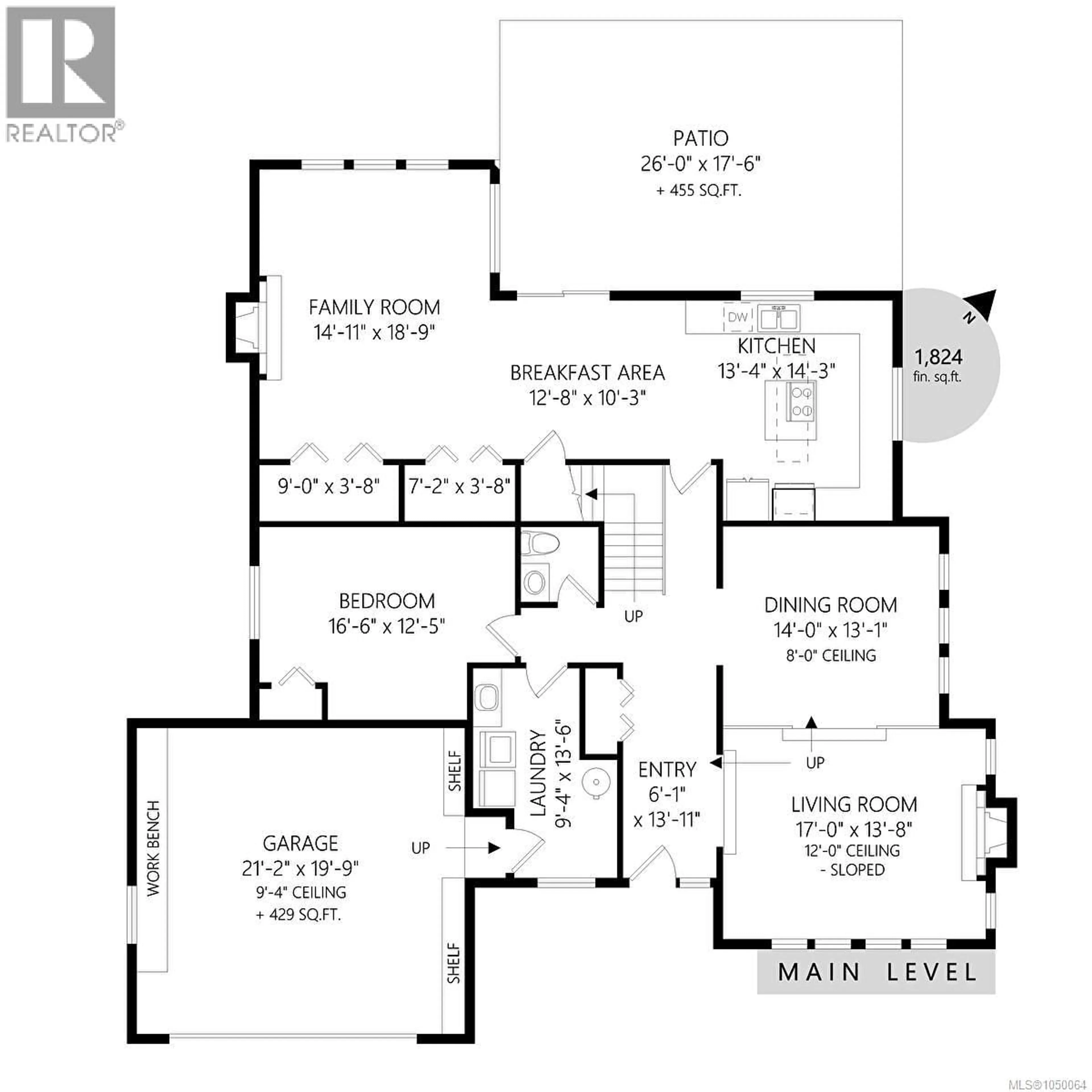 Floor plan for B - 3876 FINNERTY ROAD, Saanich British Columbia V8N4A2