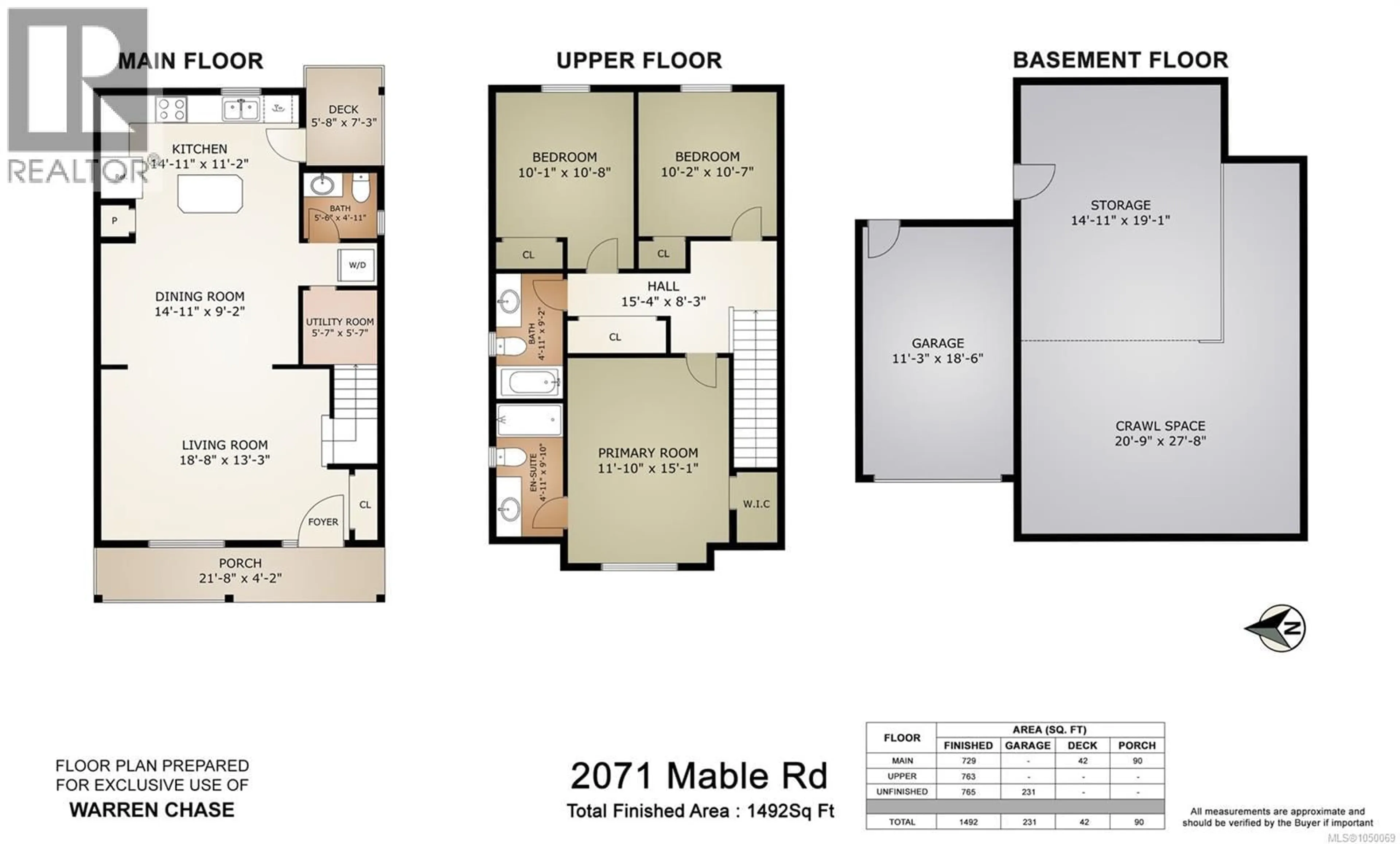 Floor plan for 2071 MABLE ROAD, Shawnigan Lake British Columbia V0R2W3