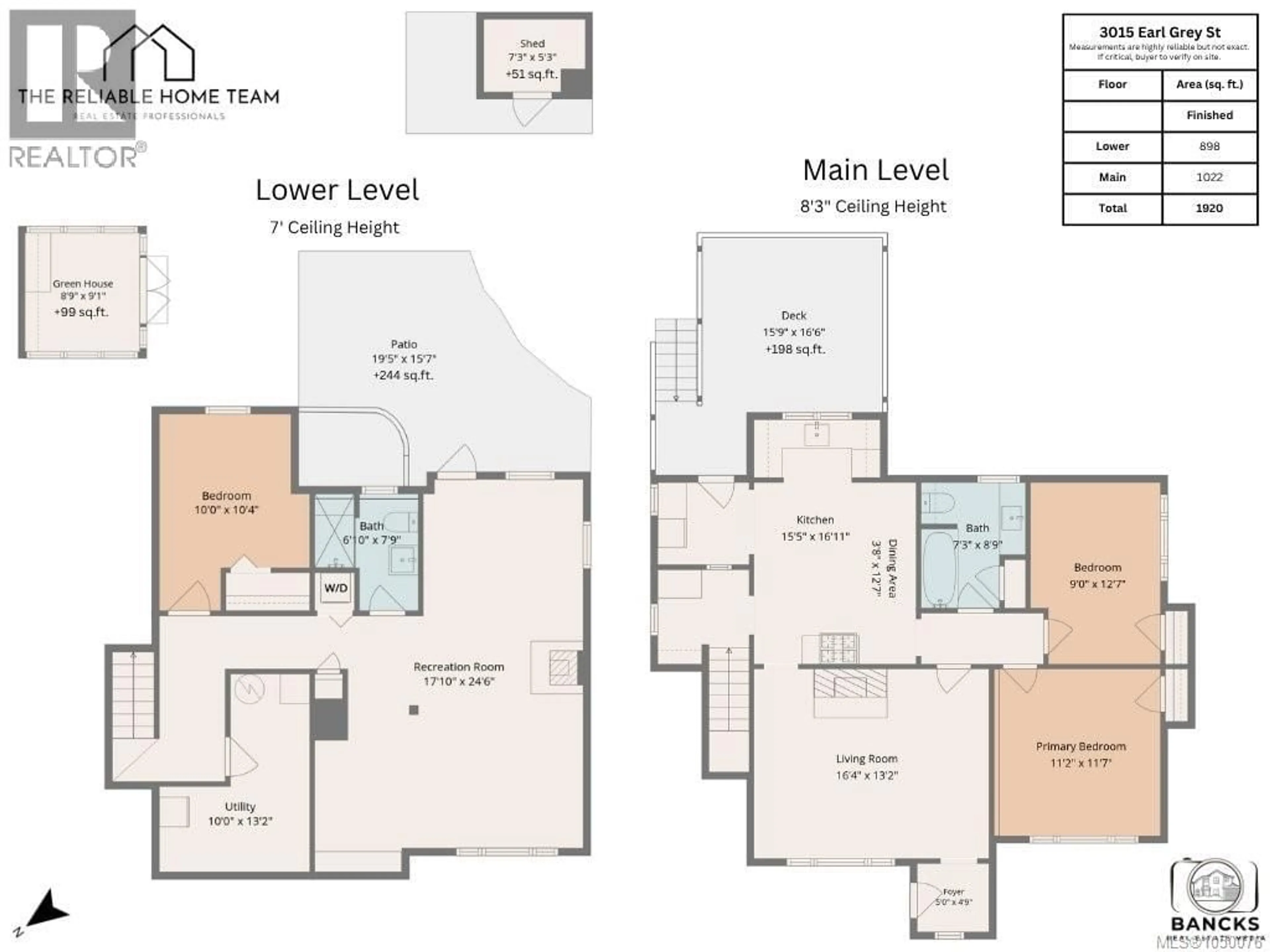 Floor plan for 3015 EARL GREY STREET, Saanich British Columbia V9B1L1
