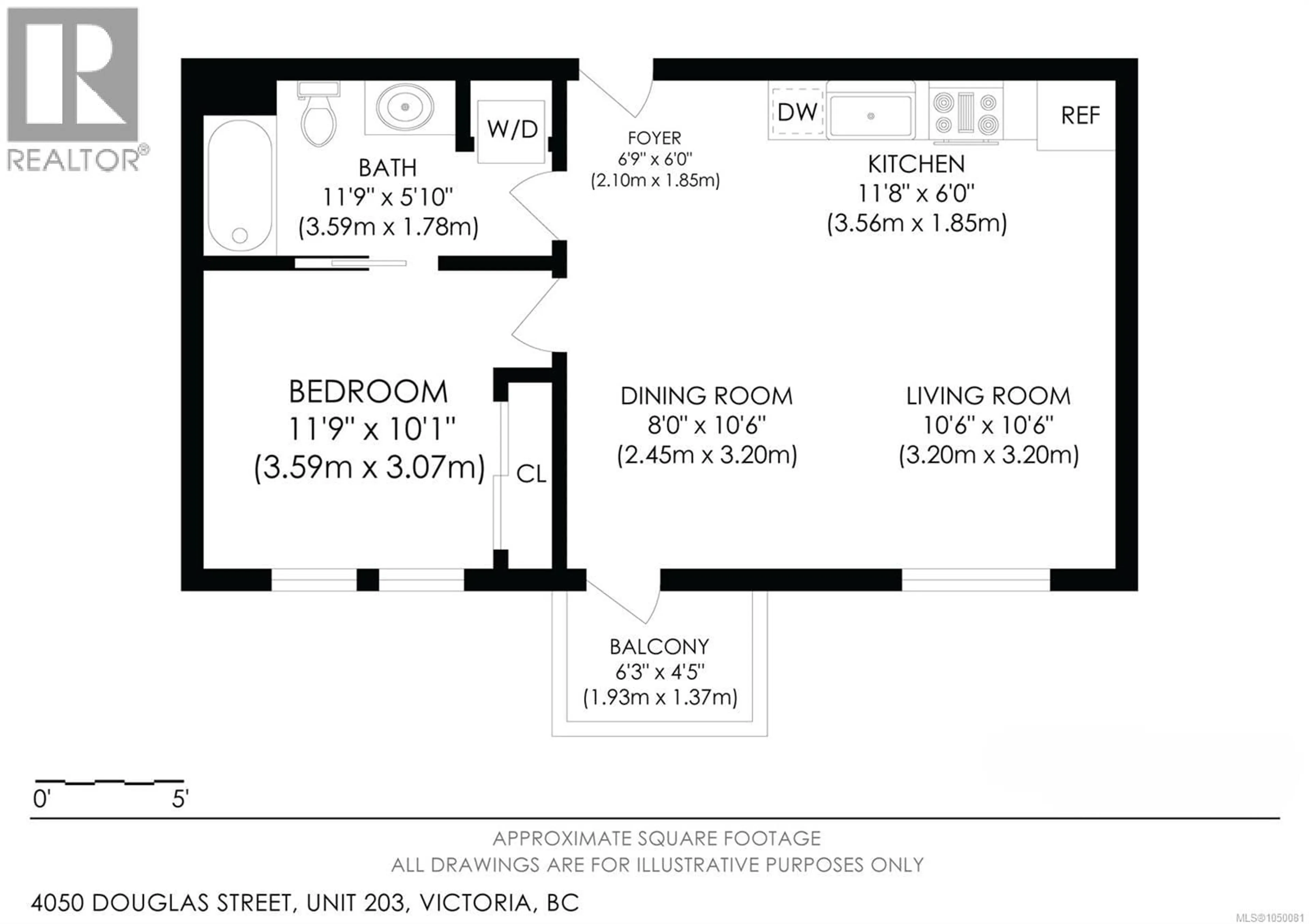 Floor plan for 203 - 4050 DOUGLAS STREET, Saanich British Columbia V8X0A5