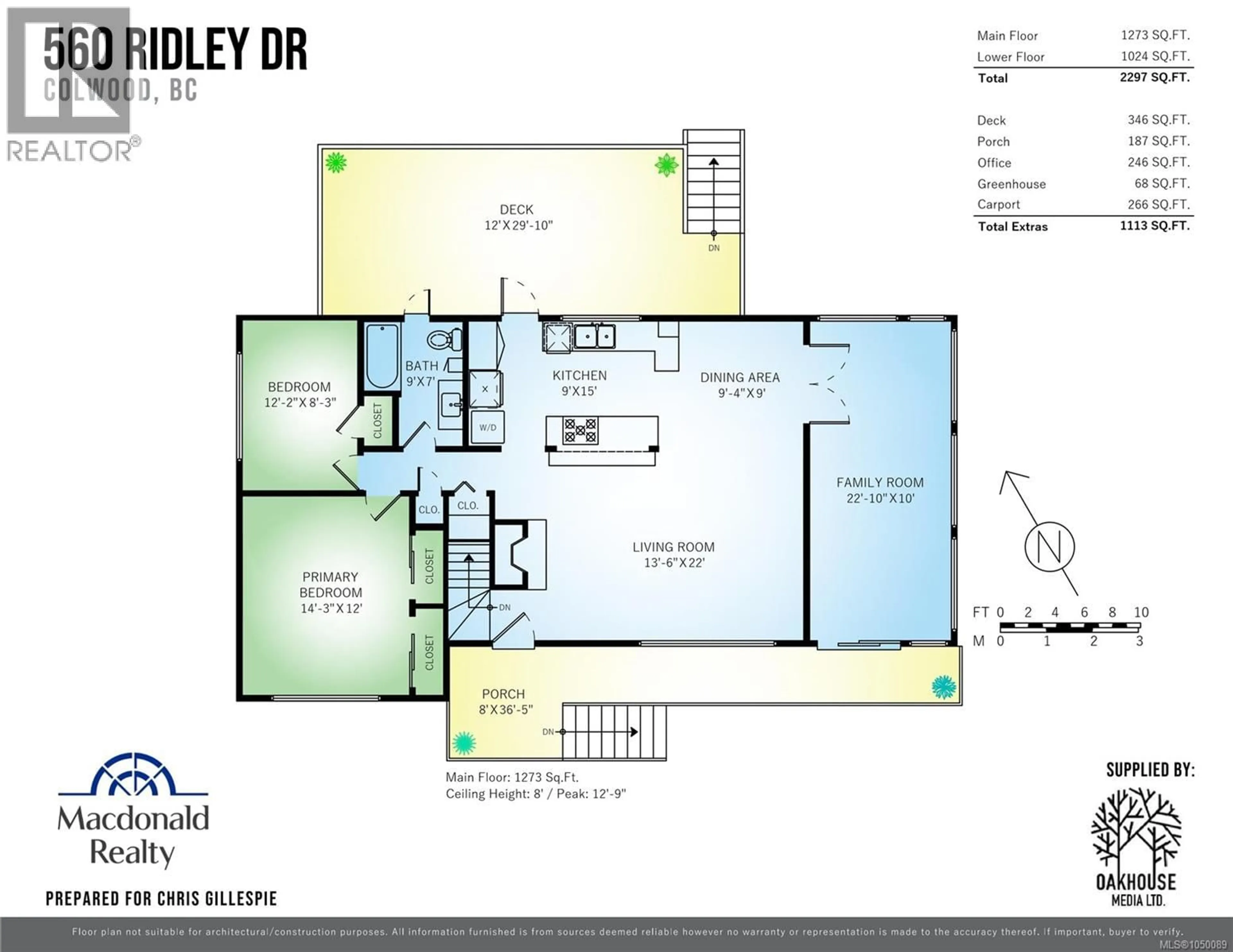 Floor plan for 560 RIDLEY DRIVE, Colwood British Columbia V9C1K4