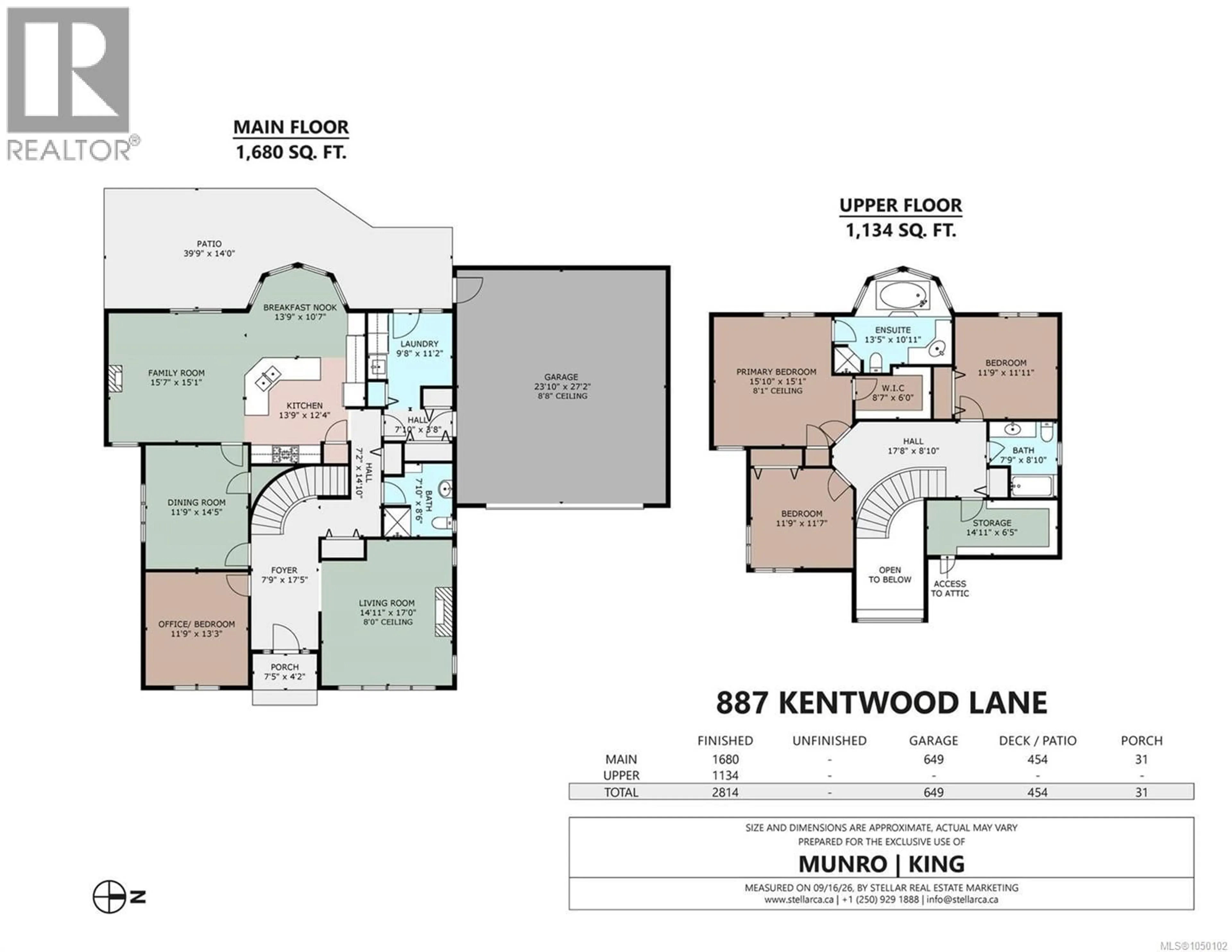 Floor plan for 887 KENTWOOD LANE, Saanich British Columbia V8Y3C6