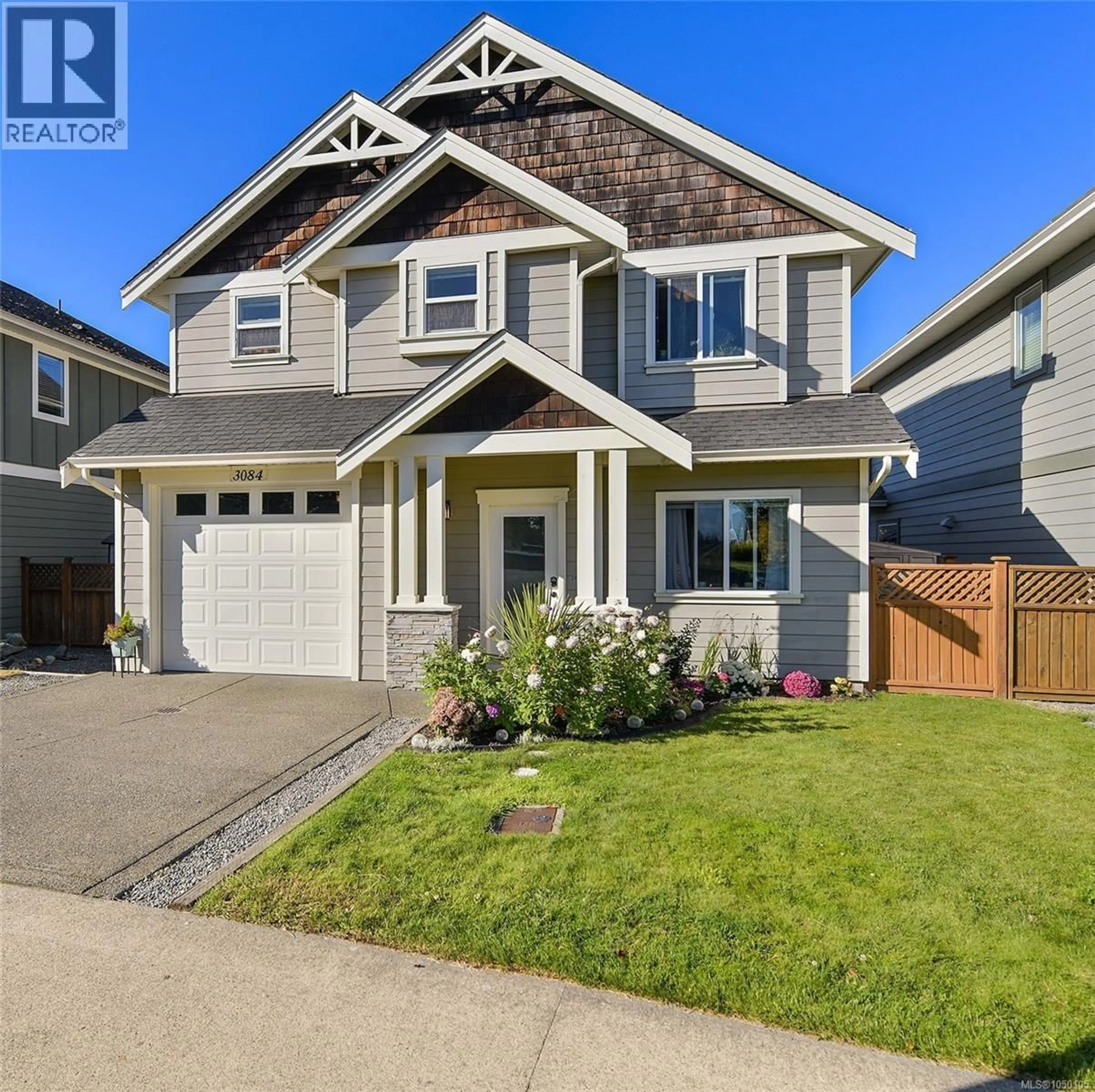 Home with vinyl exterior material, street for 3084 LANGFORD LAKE ROAD, Langford British Columbia V9B0L9