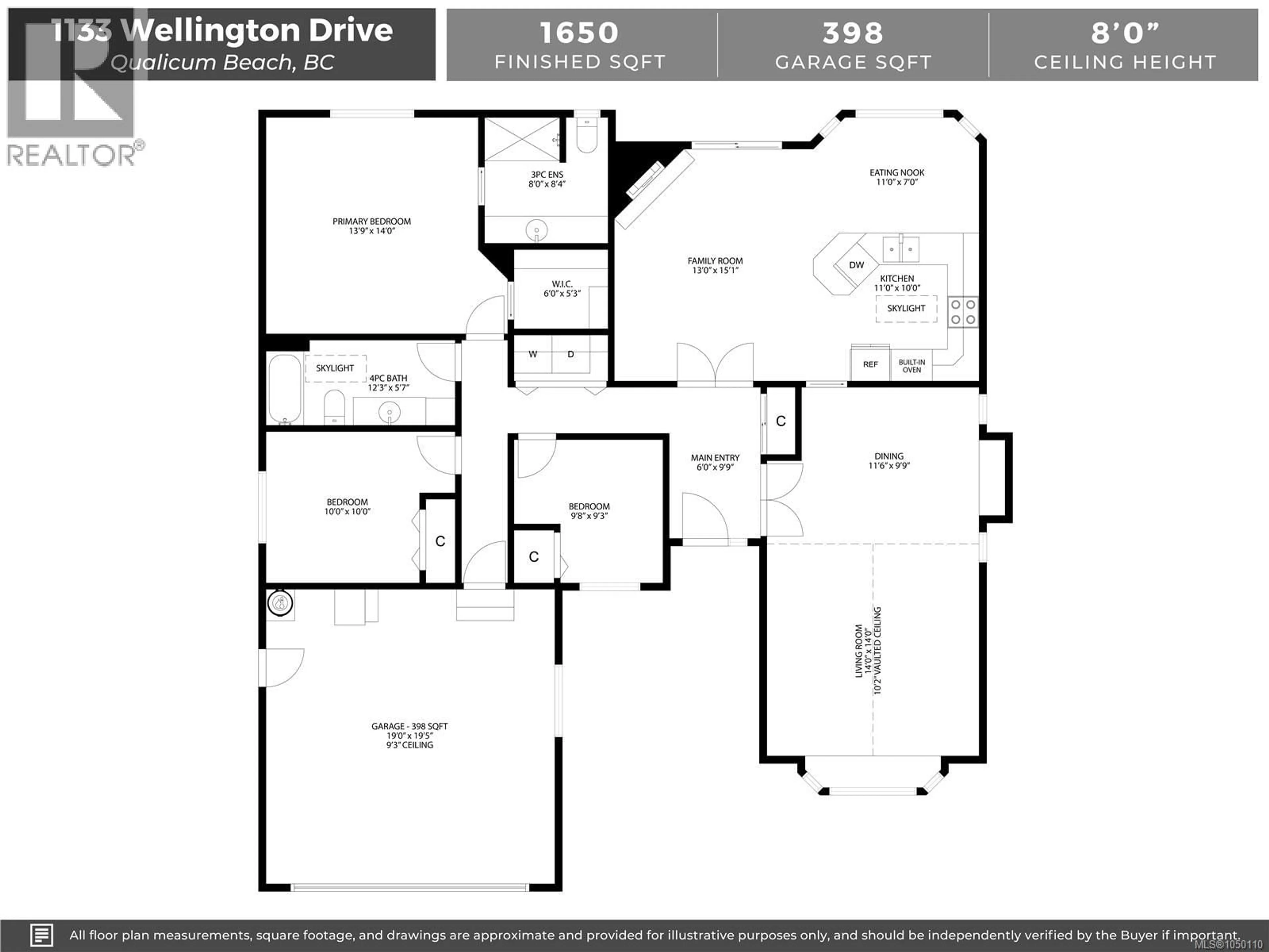 Floor plan for 1133 WELLINGTON DRIVE, Qualicum Beach British Columbia V9K2H6