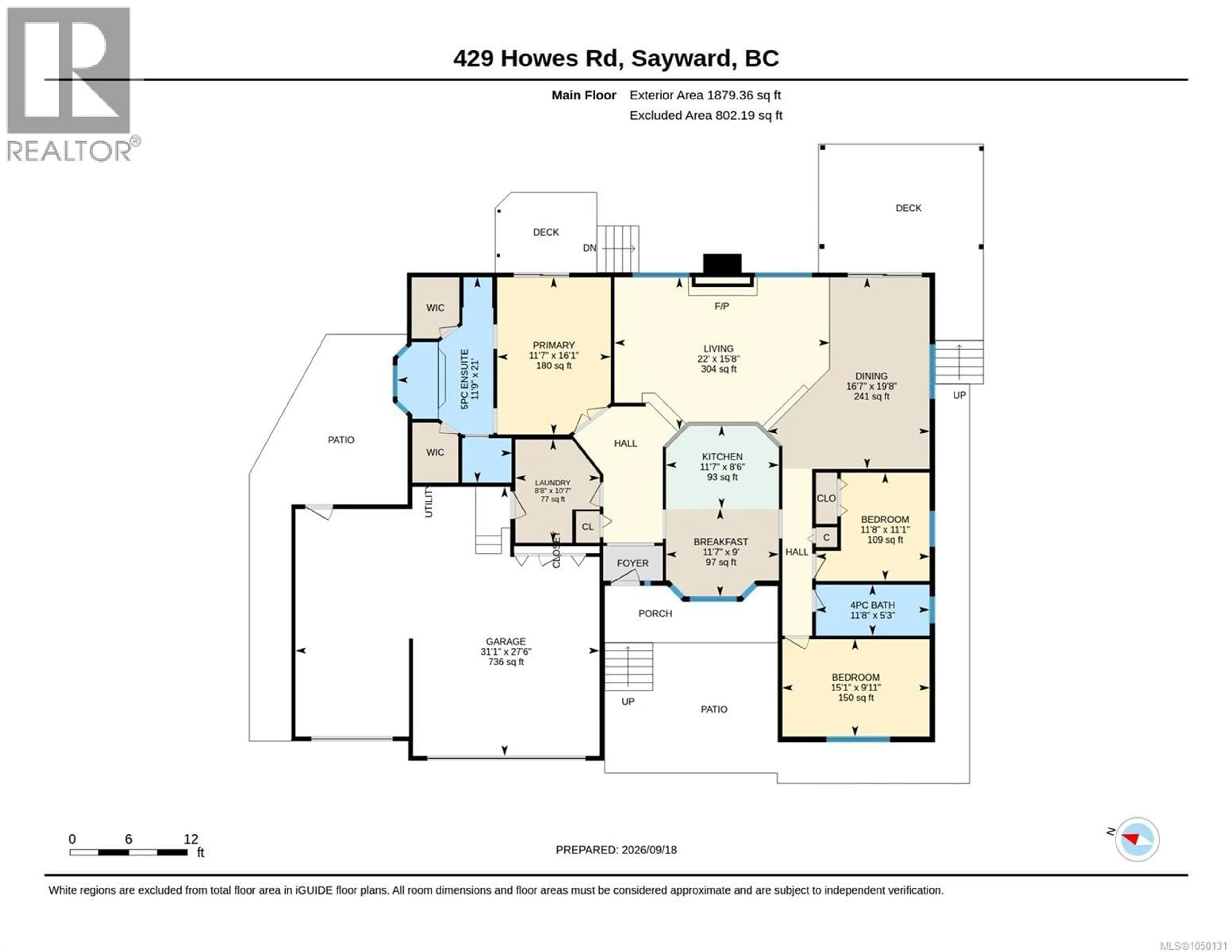 Floor plan for 429 HOWES ROAD, Sayward British Columbia V0P1R0