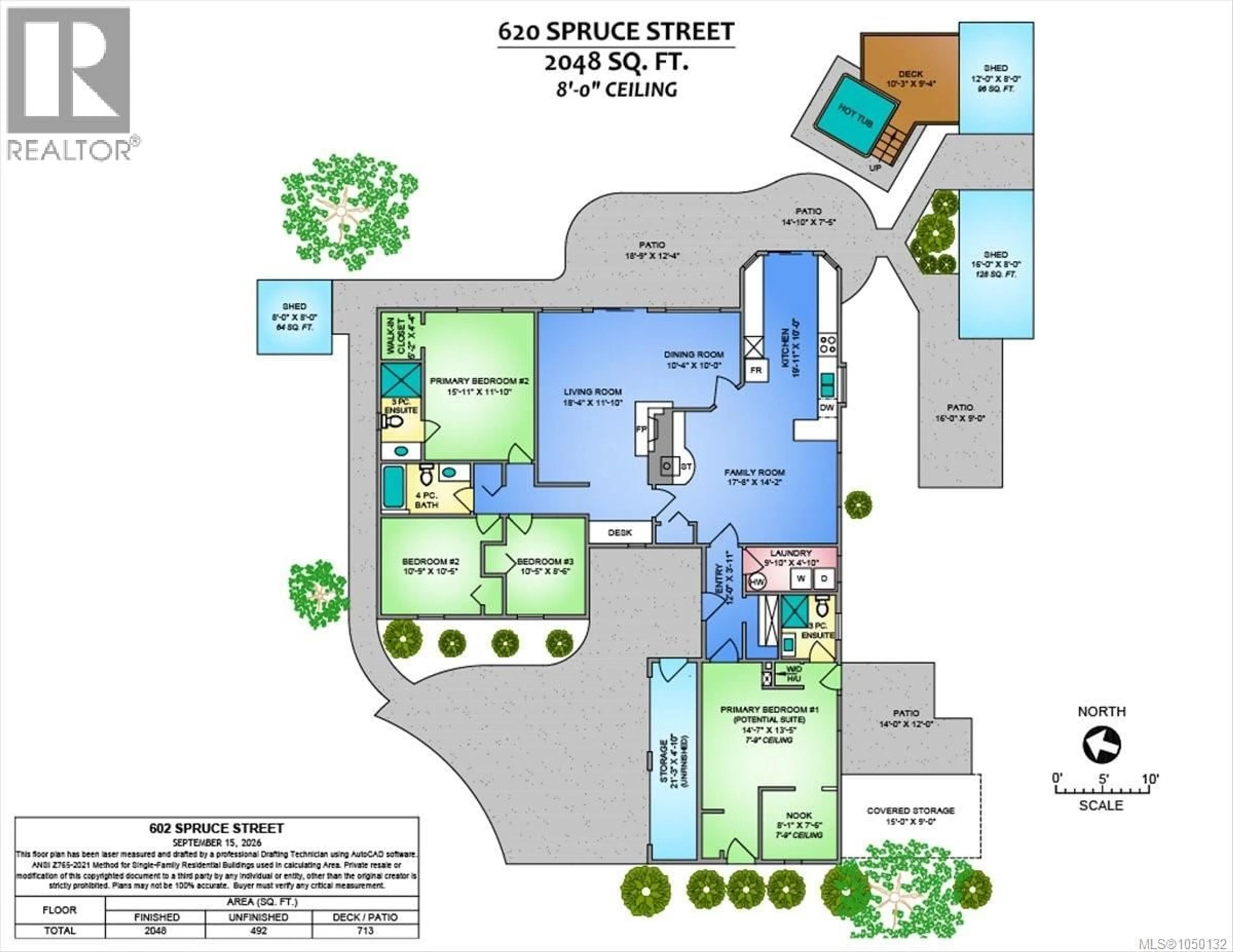 Floor plan for 620 SPRUCE STREET, Qualicum Beach British Columbia V9K1J1