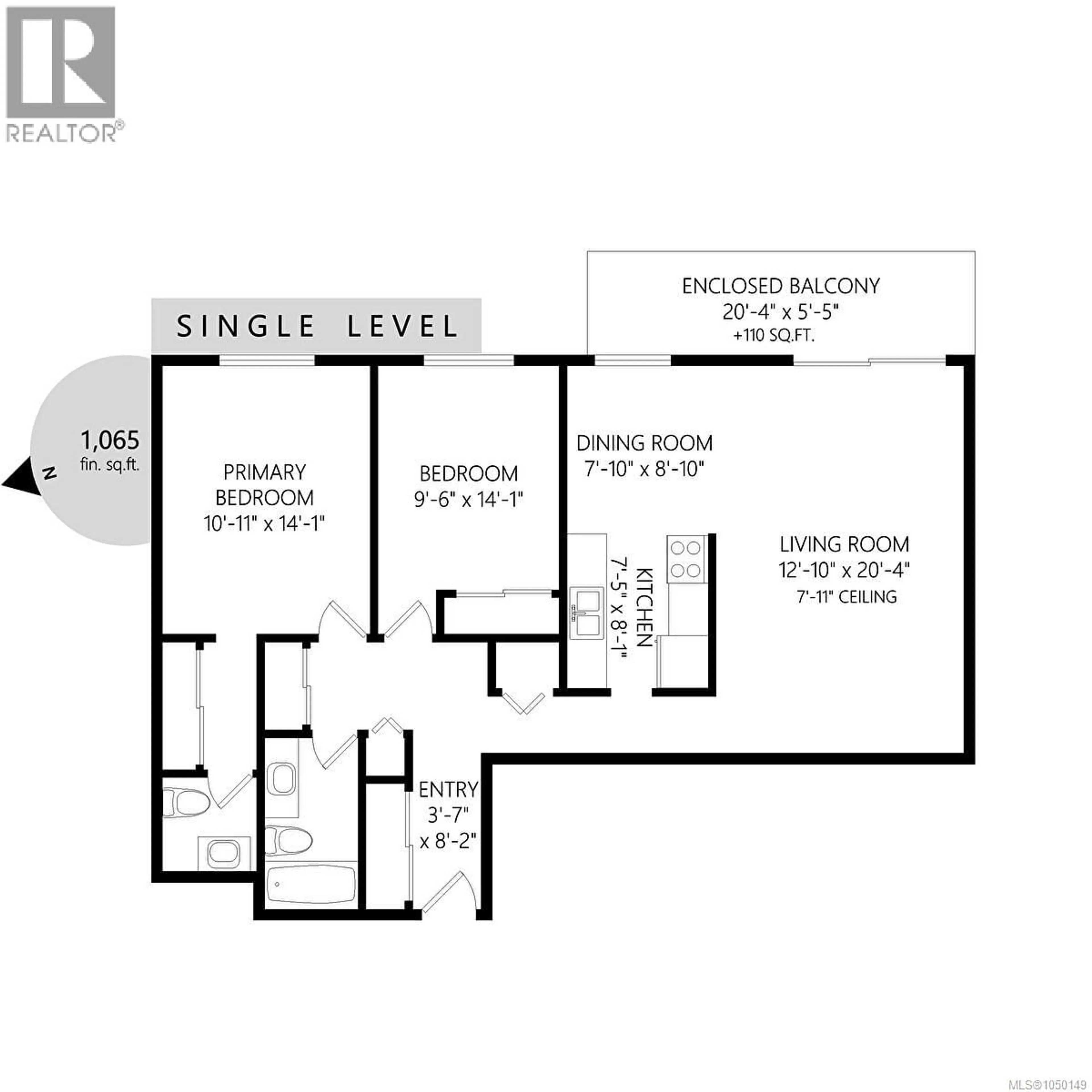 Floor plan for 304 - 1039 LINDEN AVENUE, Victoria British Columbia V8V4H4