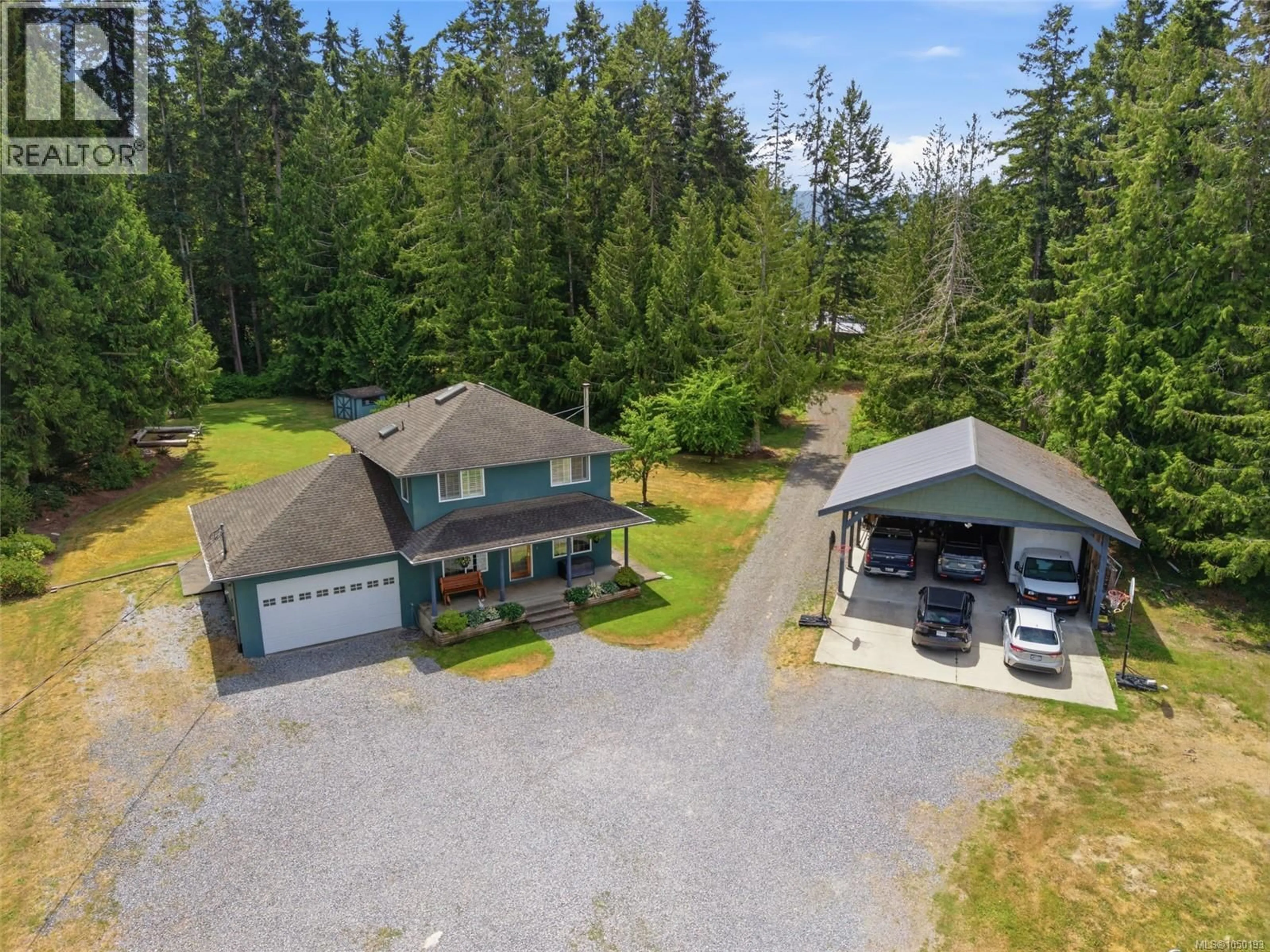 A pic from outside/outdoor area/front of a property/back of a property/a pic from drone, unknown for 1755 WHIBLEY ROAD, Errington British Columbia V0R1M0