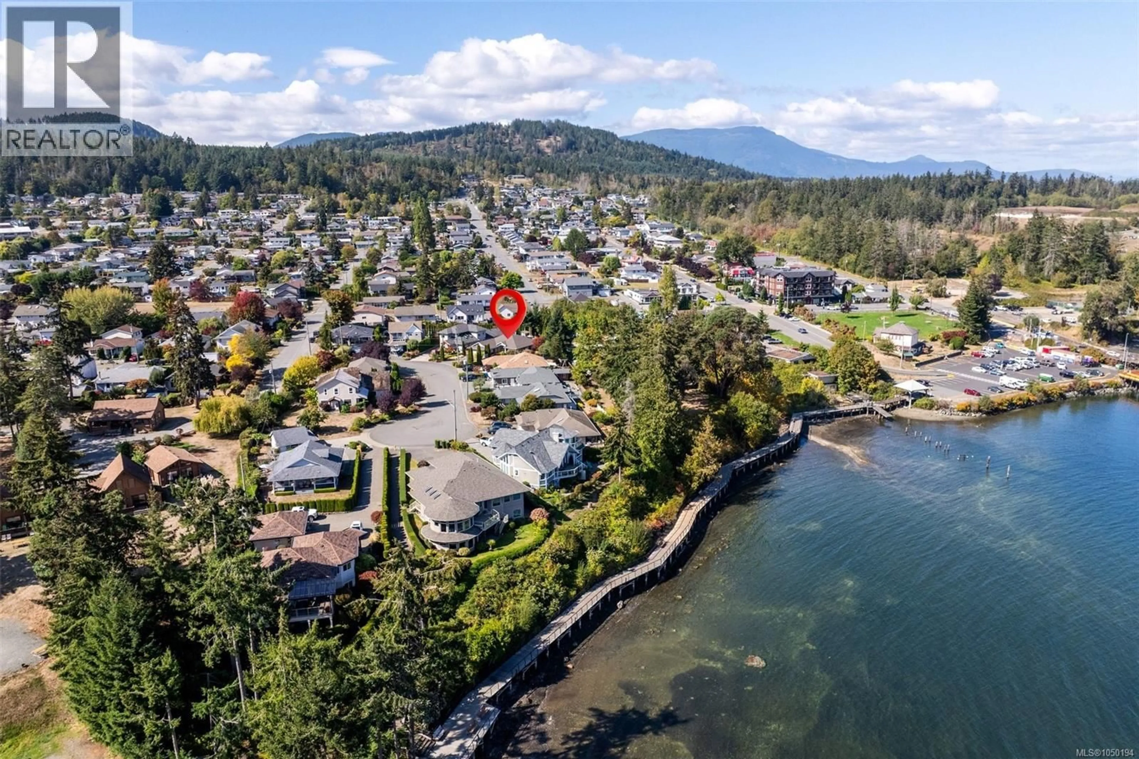 A pic from outside/outdoor area/front of a property/back of a property/a pic from drone, water/lake/river/ocean view for 8102 SPINNAKER PLACE, Crofton British Columbia V0R1R0