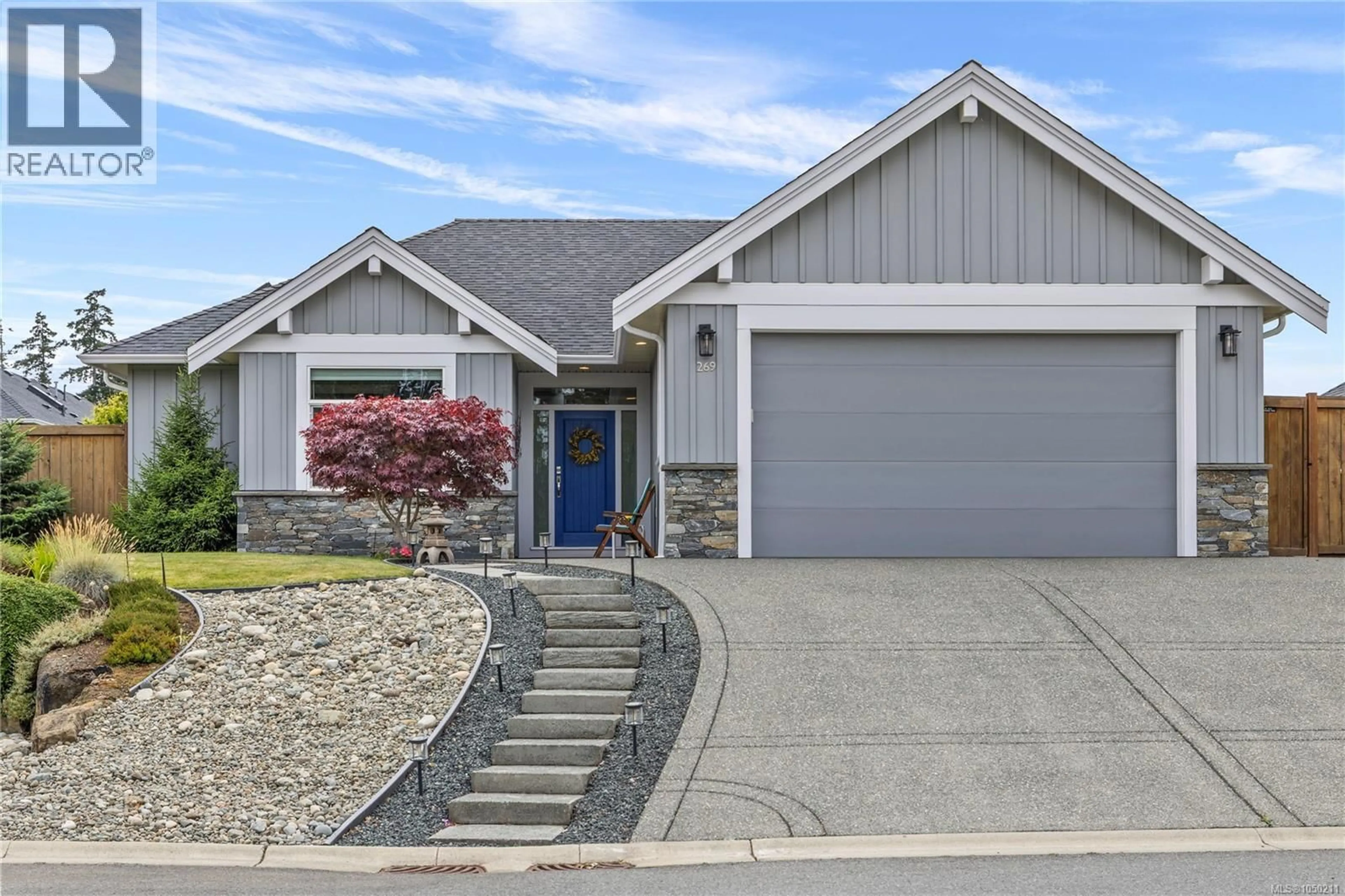 Home with vinyl exterior material, street for 269 BRAMBLE STREET, Parksville British Columbia V9P0E4